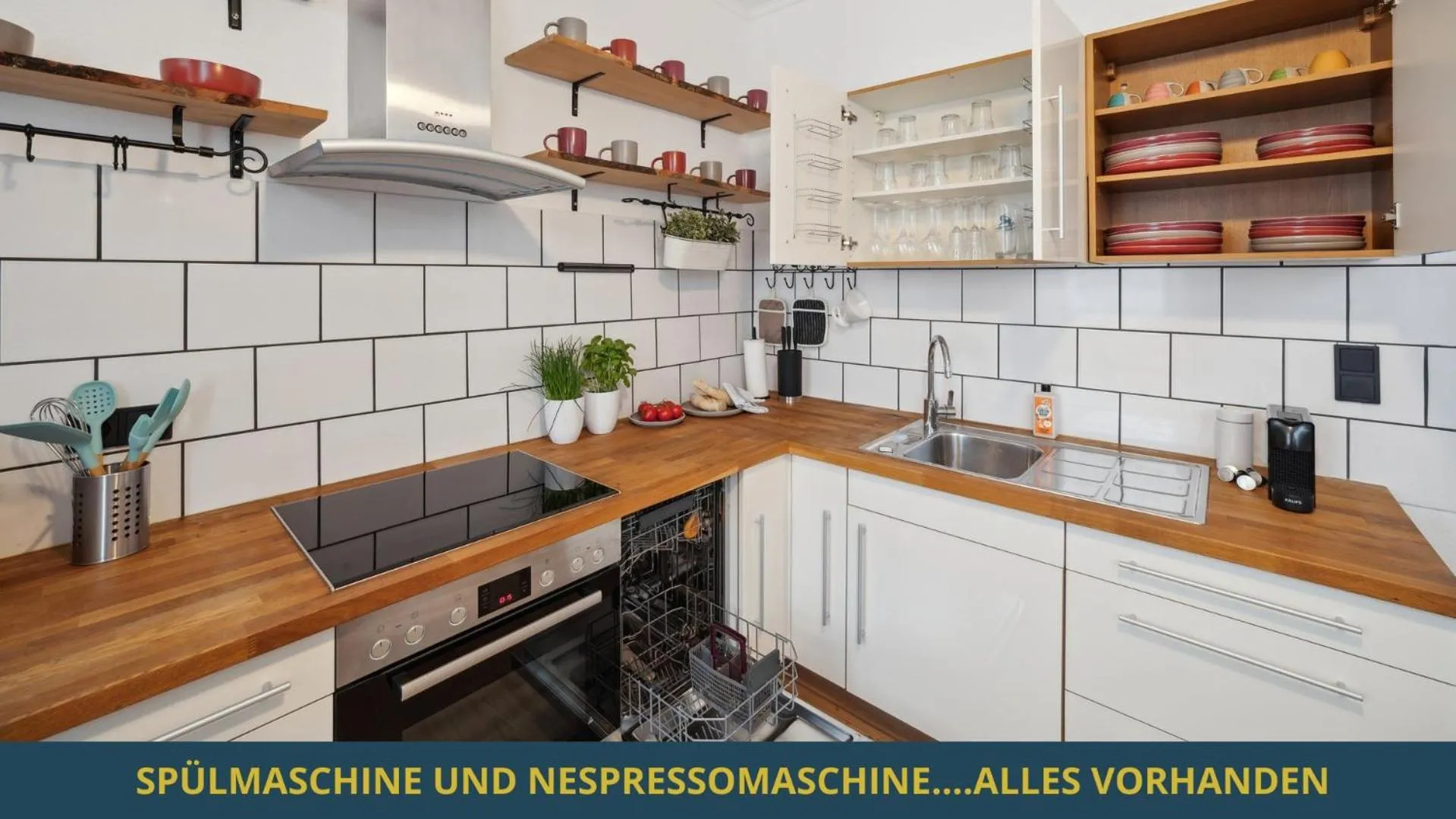 Kitchen or kitchenette in SandAPART34 - 4 tolle FeWos von 1-9 Pers mitten in der Altstadt
