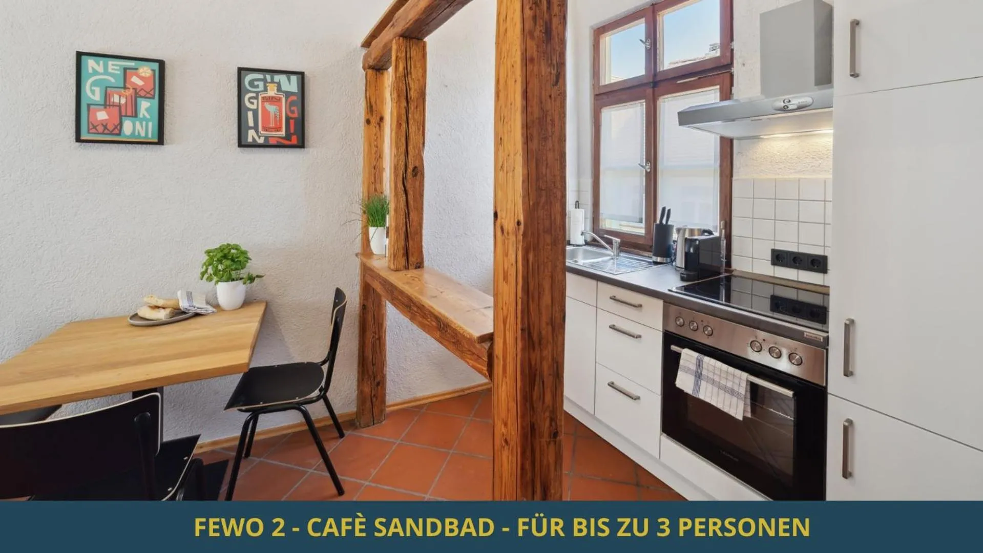 Kitchen or kitchenette in SandAPART34 - 4 tolle FeWos von 1-9 Pers mitten in der Altstadt