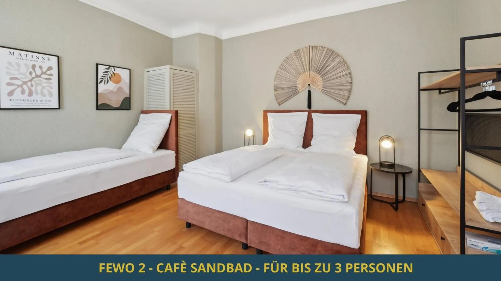 Bed in SandAPART34 - 4 tolle FeWos von 1-9 Pers mitten in der Altstadt