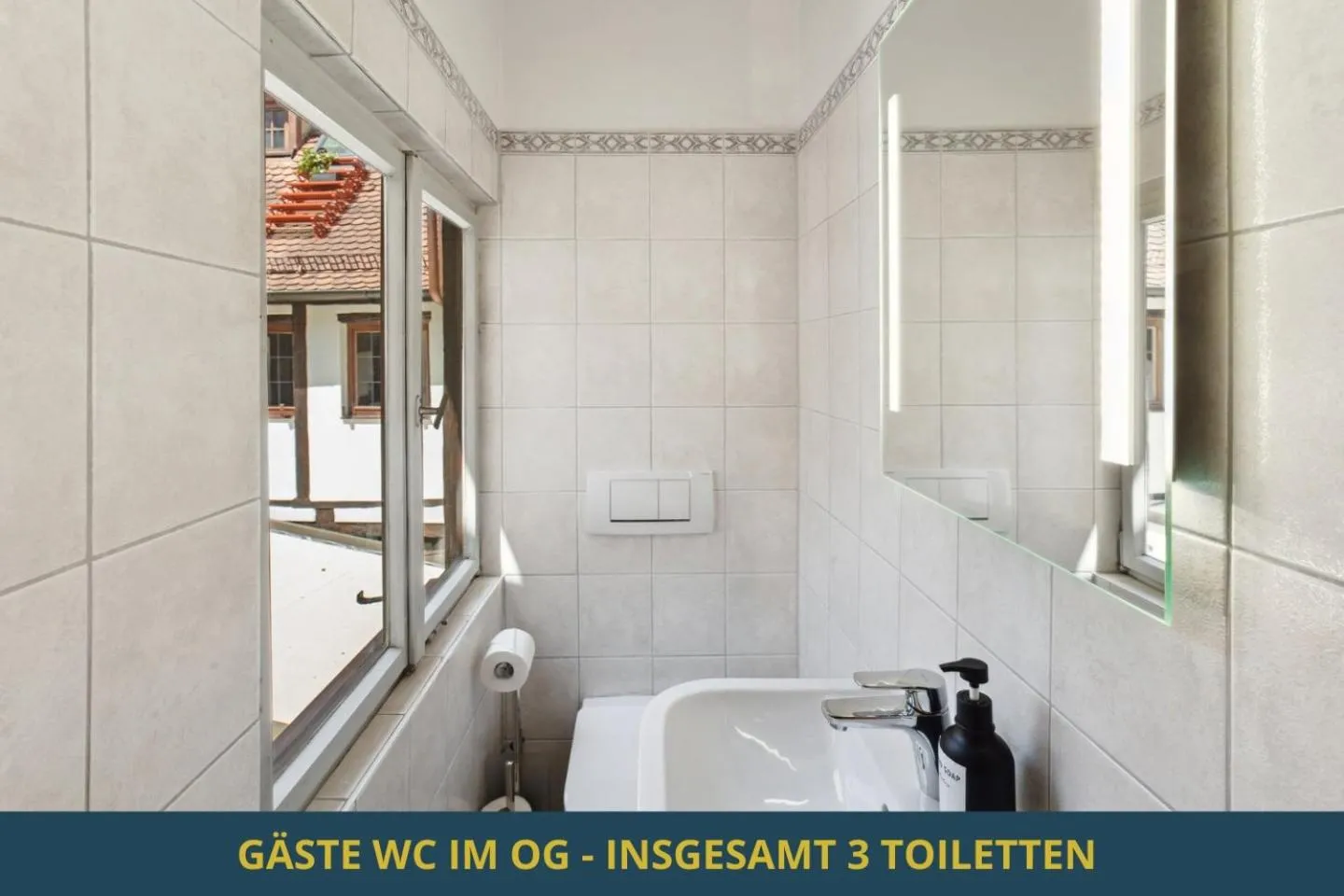 Toilet in SandAPART34 - 4 tolle FeWos von 1-9 Pers mitten in der Altstadt
