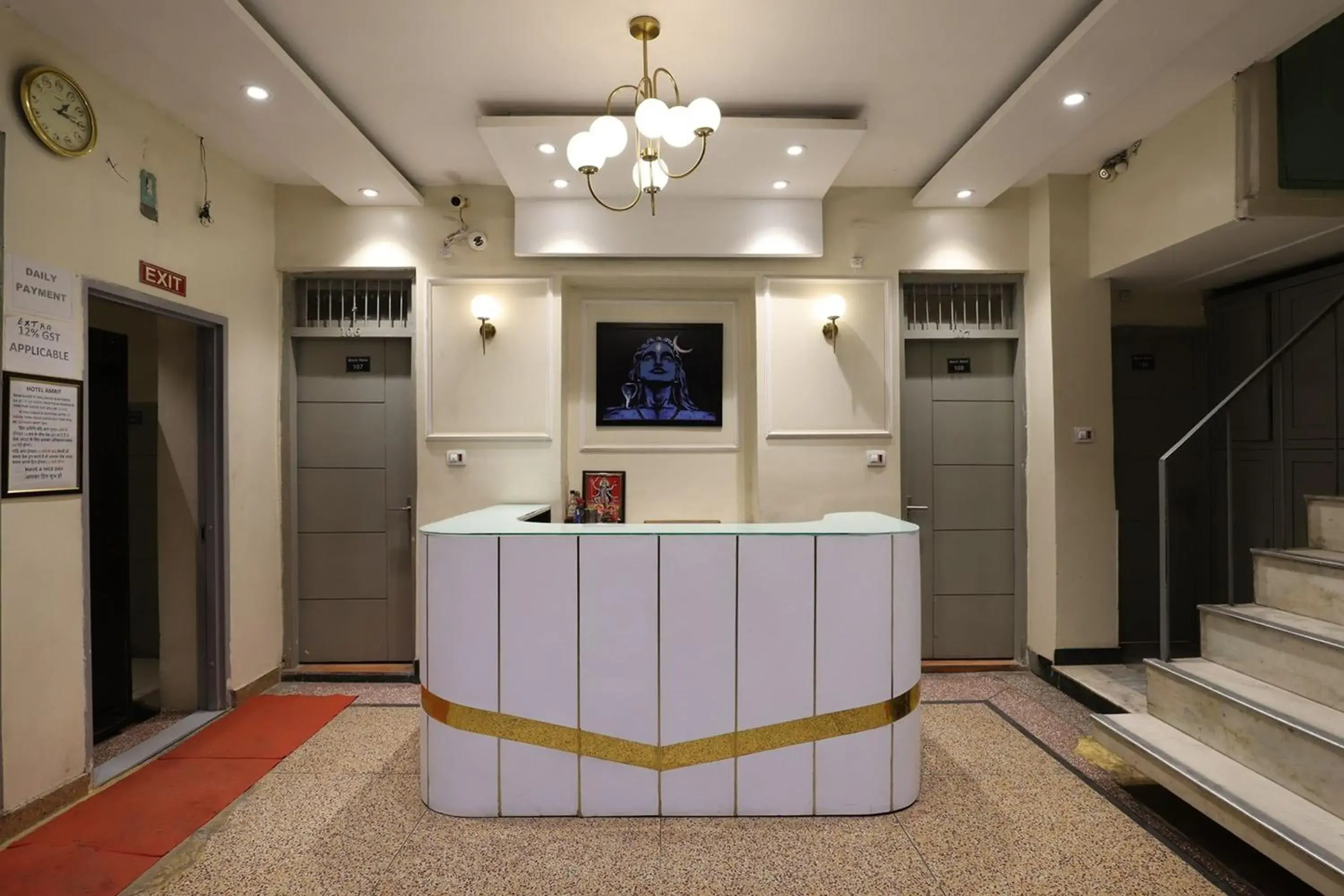 Lobby or reception in Hotel Amrit Near Old Delhi Railway Station Lobby or reception in Hotel Amrit Near Old Delhi Railway Station
