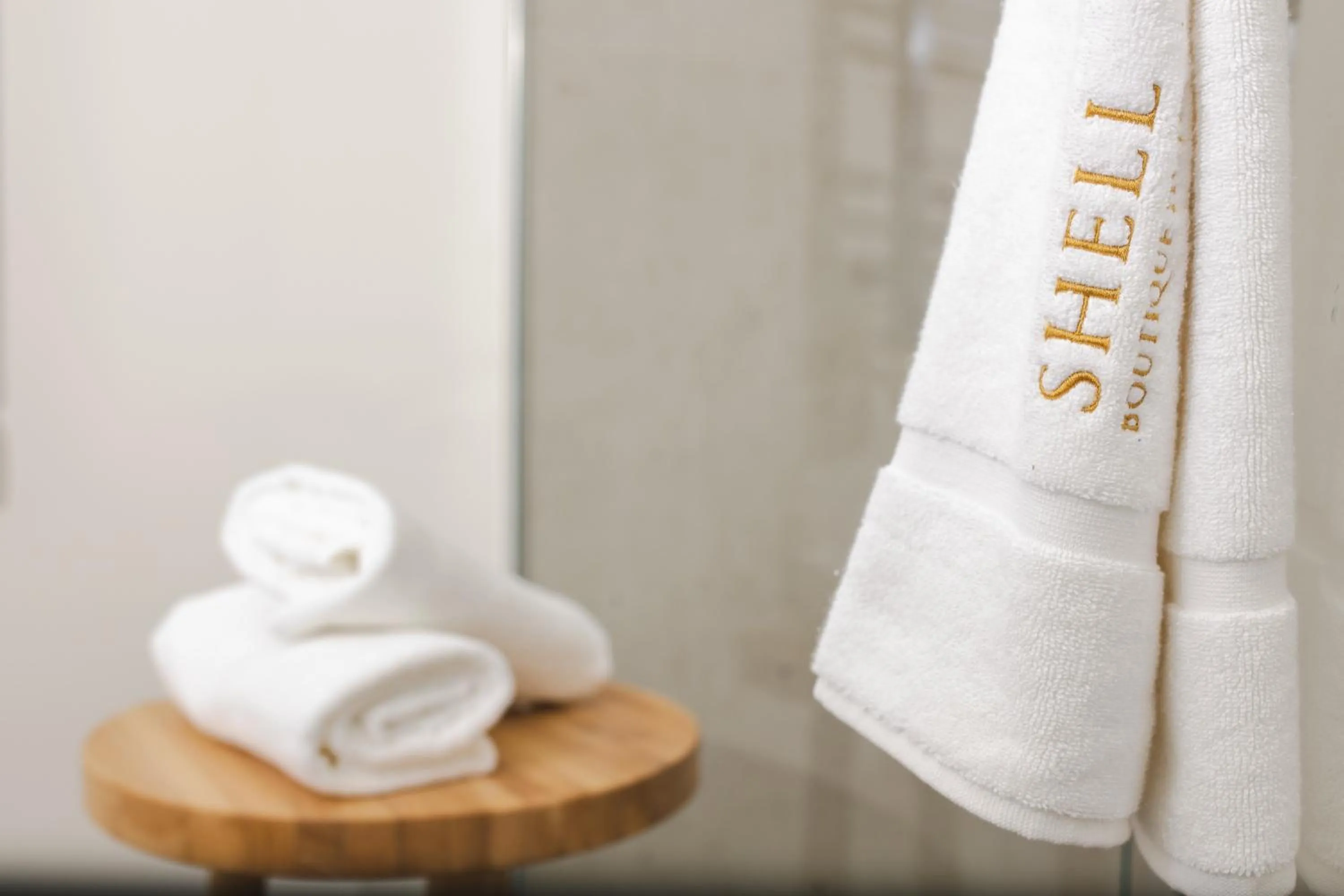 towels in Boutique Hotel Shell