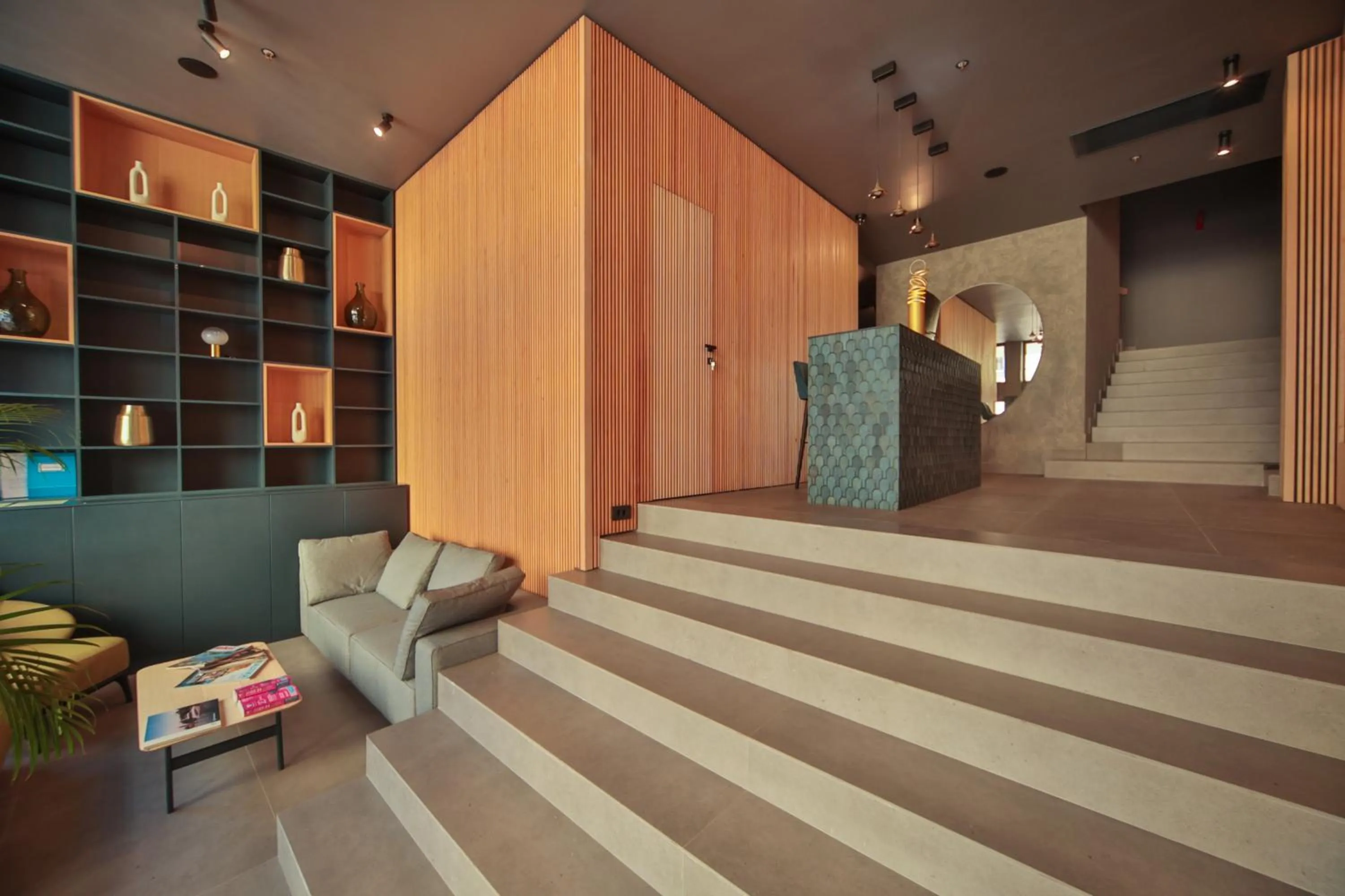 Library in Boutique Hotel Shell