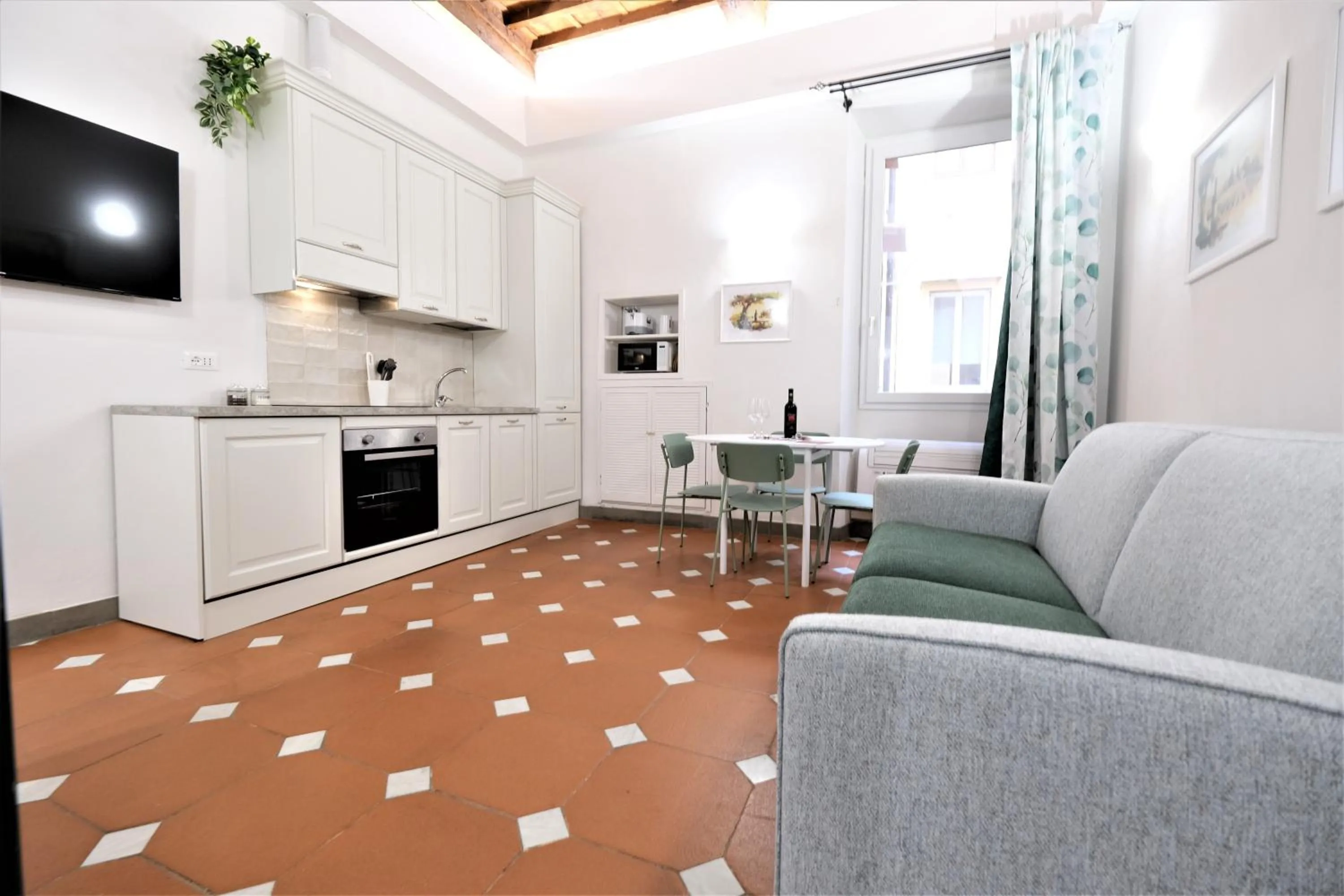 Living room in Wine Apartments Florence Ribolla