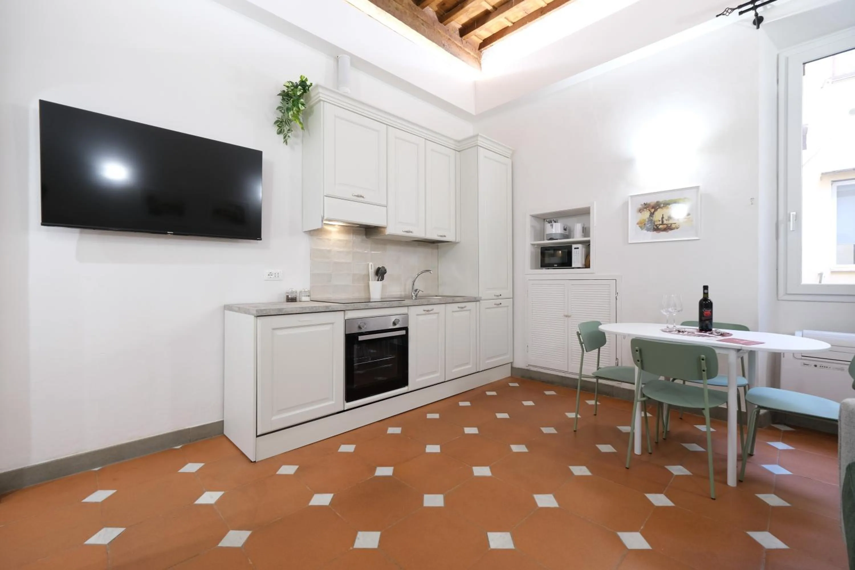 Kitchen or kitchenette in Wine Apartments Florence Ribolla