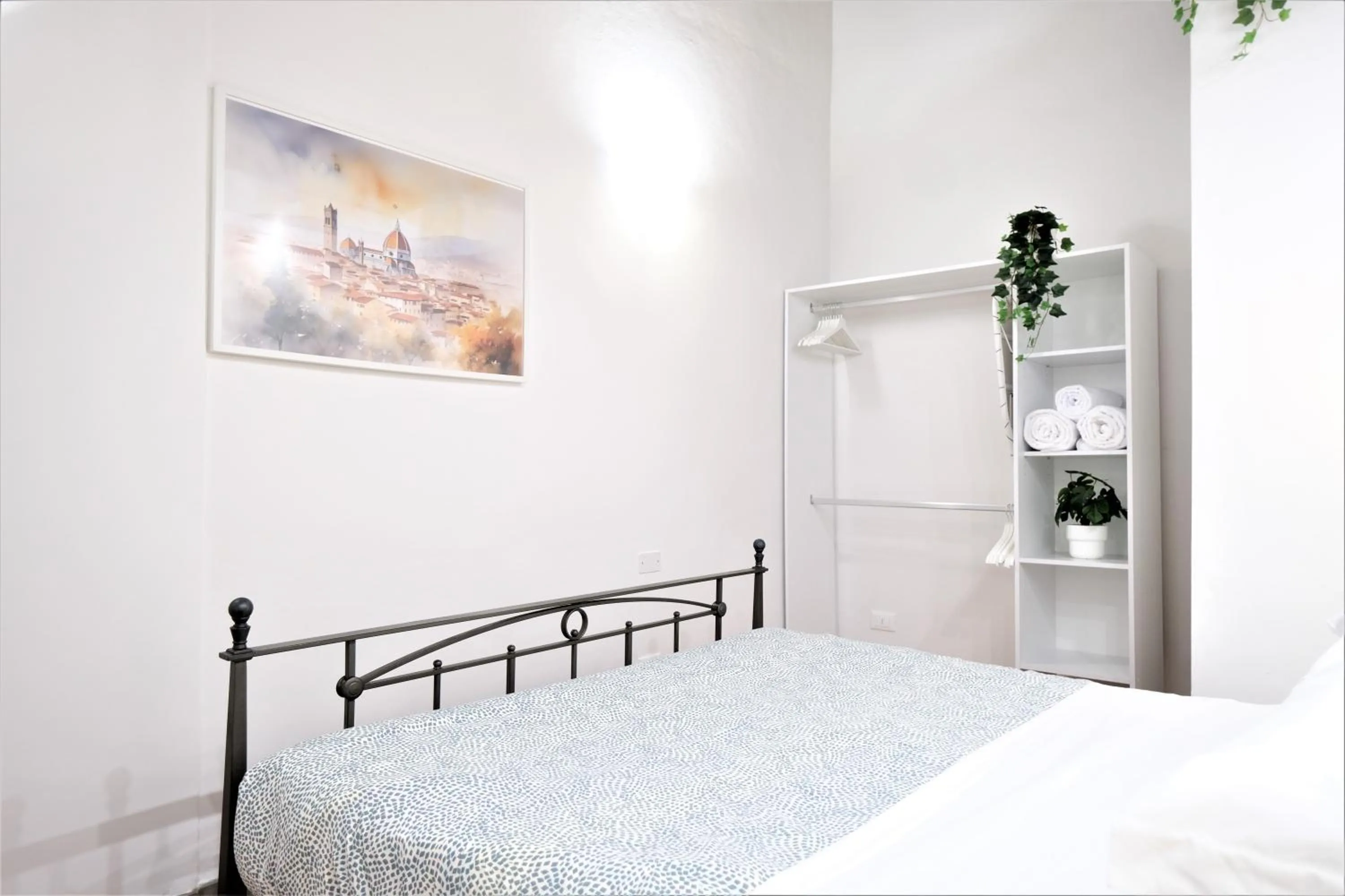 Bed in Wine Apartments Florence Ribolla