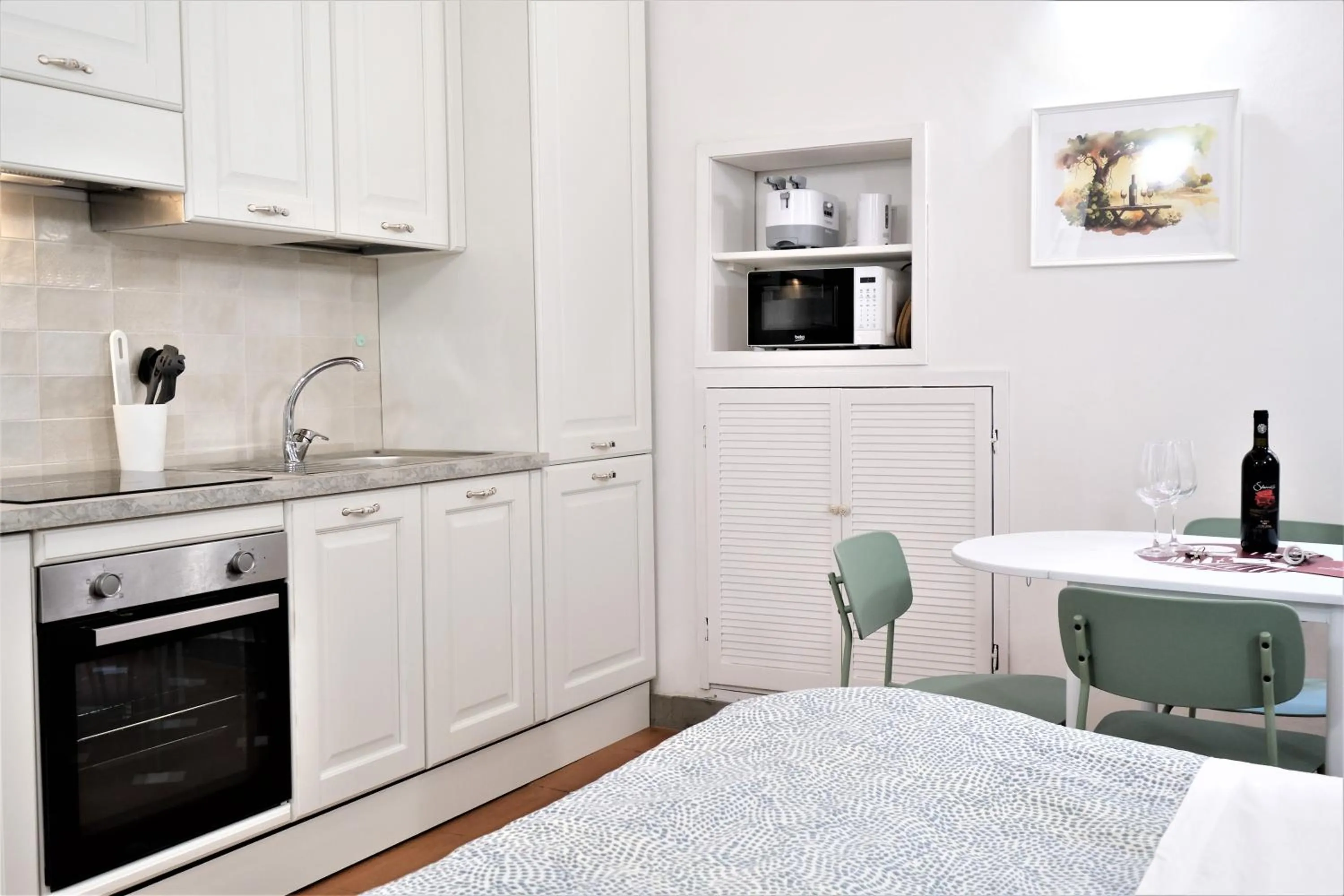 Kitchen or kitchenette in Wine Apartments Florence Ribolla