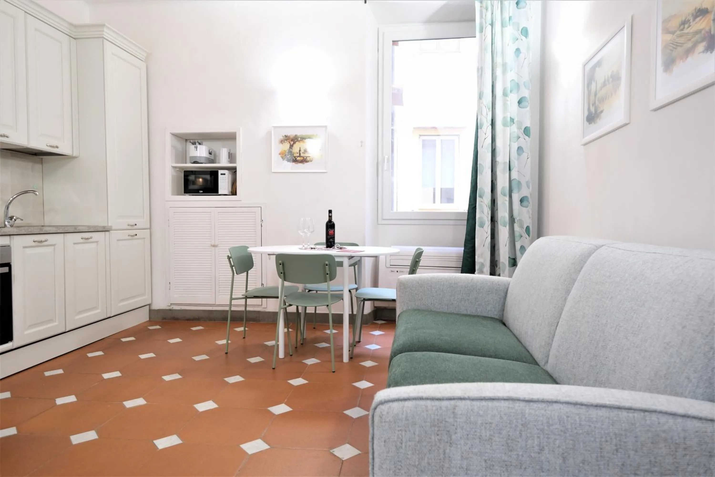 Living room in Wine Apartments Florence Ribolla