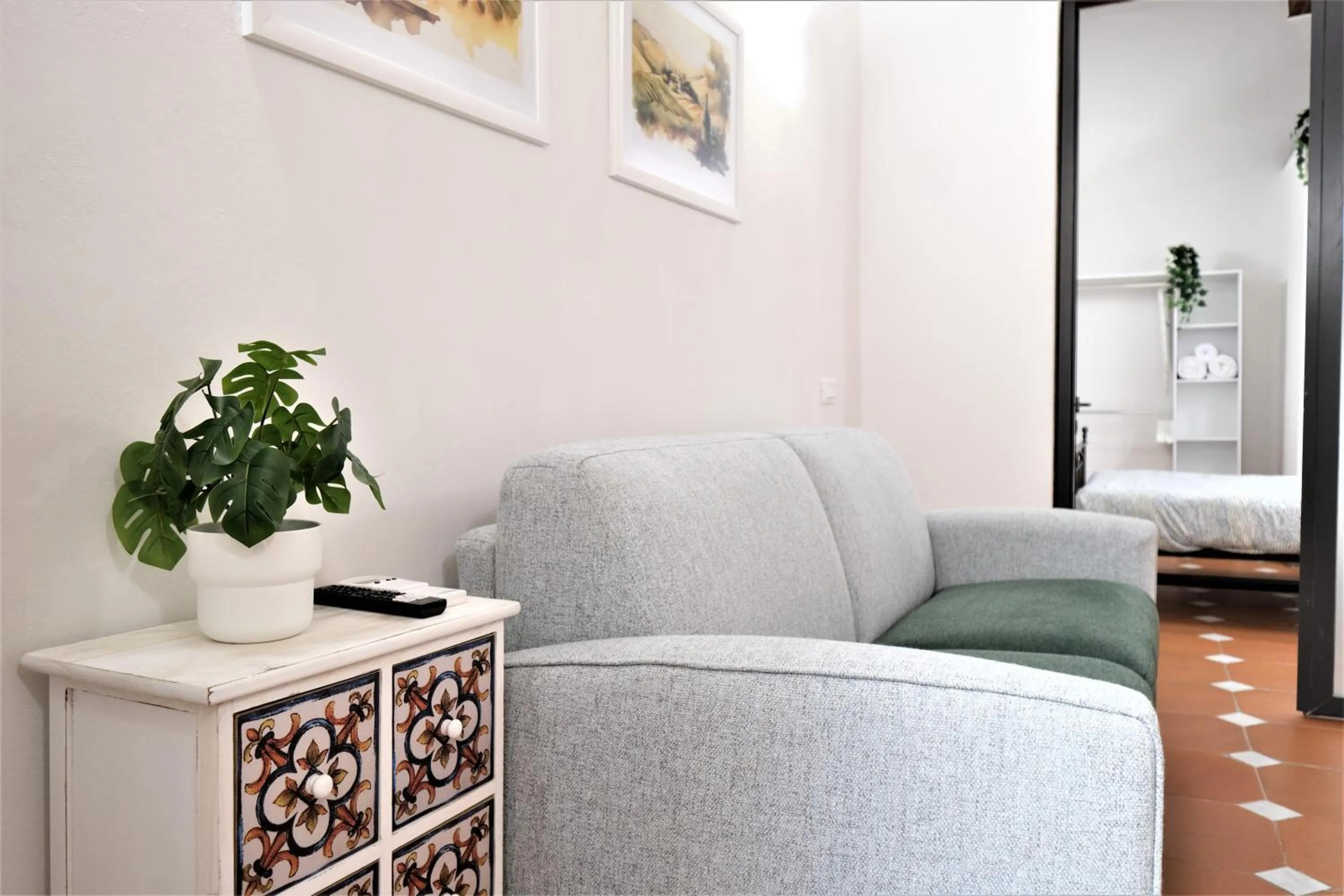 Living room in Wine Apartments Florence Ribolla