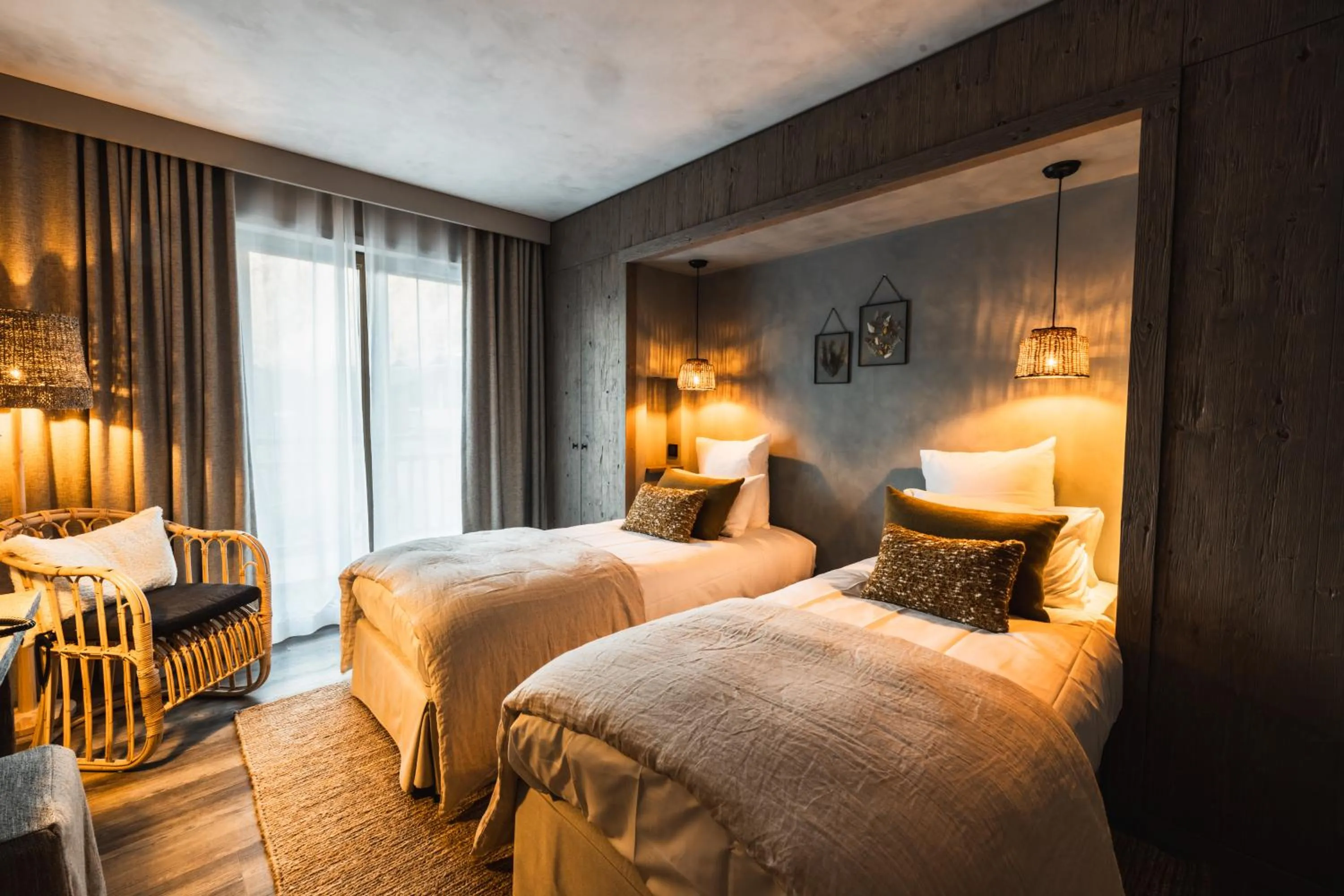 Bed in Hôtel de la Roche