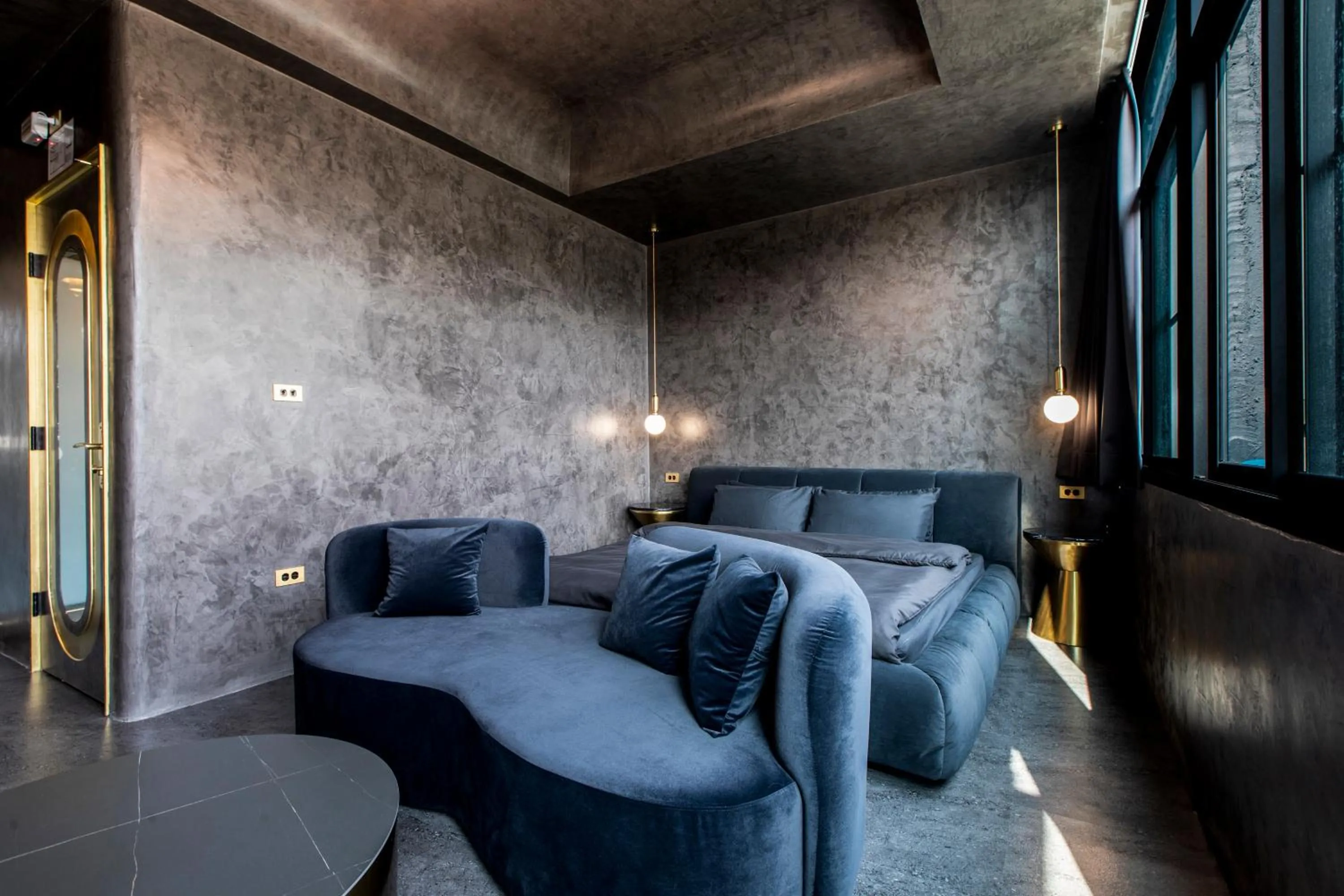 Living room in ART BnB