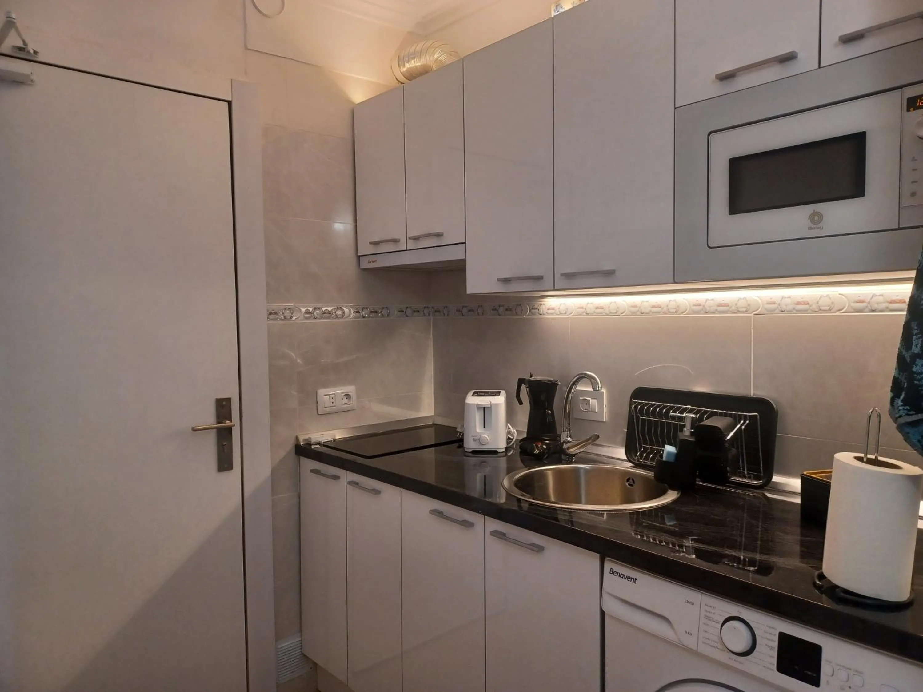 Kitchen or kitchenette in Apartamento 021 Green Park, Golf del Sur