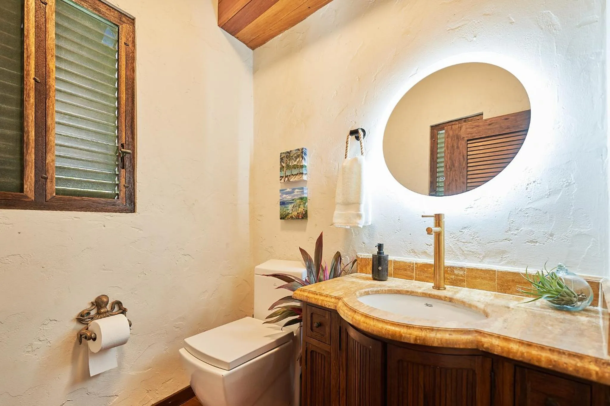 Bathroom in The Aerial, BVI