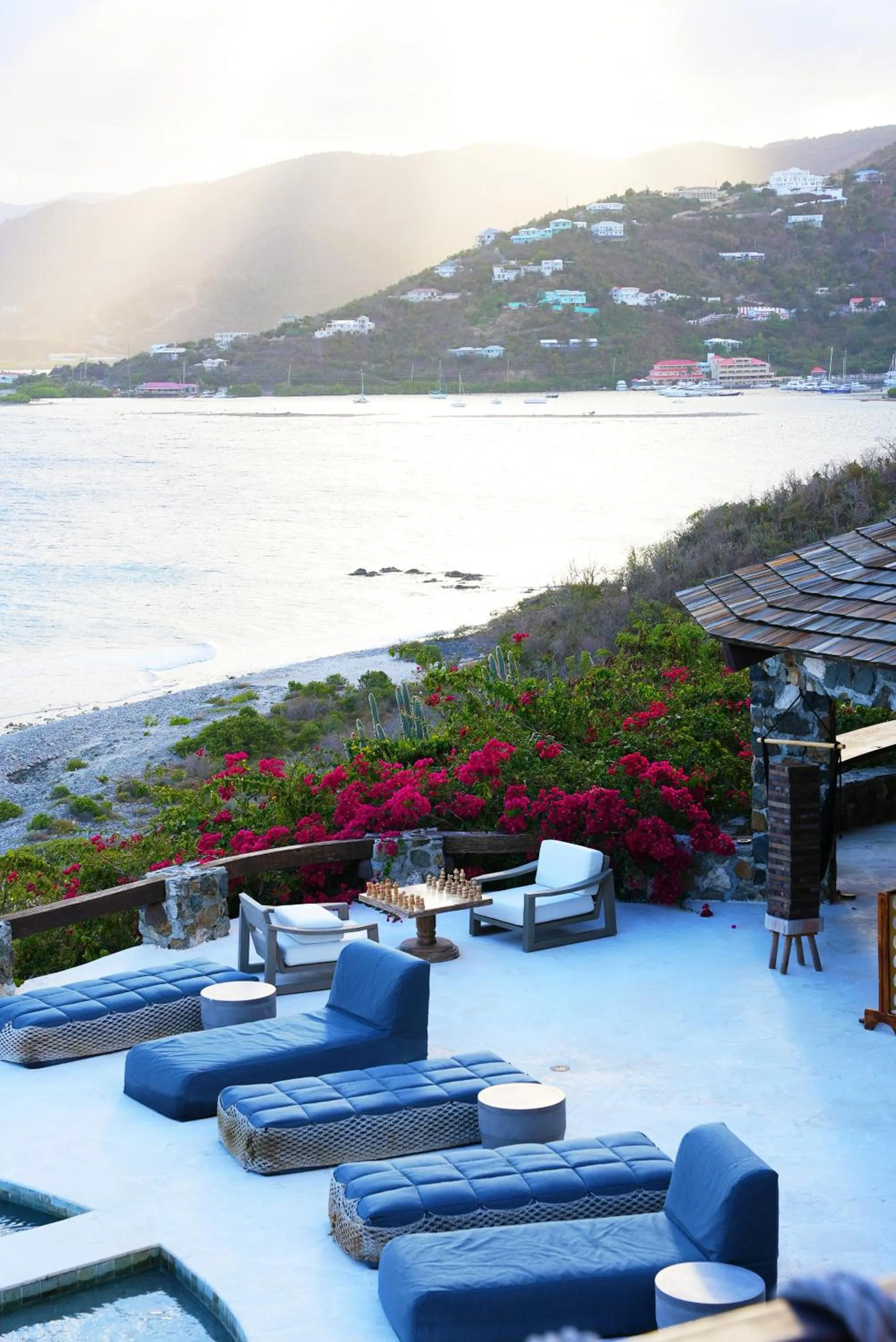 Pool view in The Aerial, BVI
