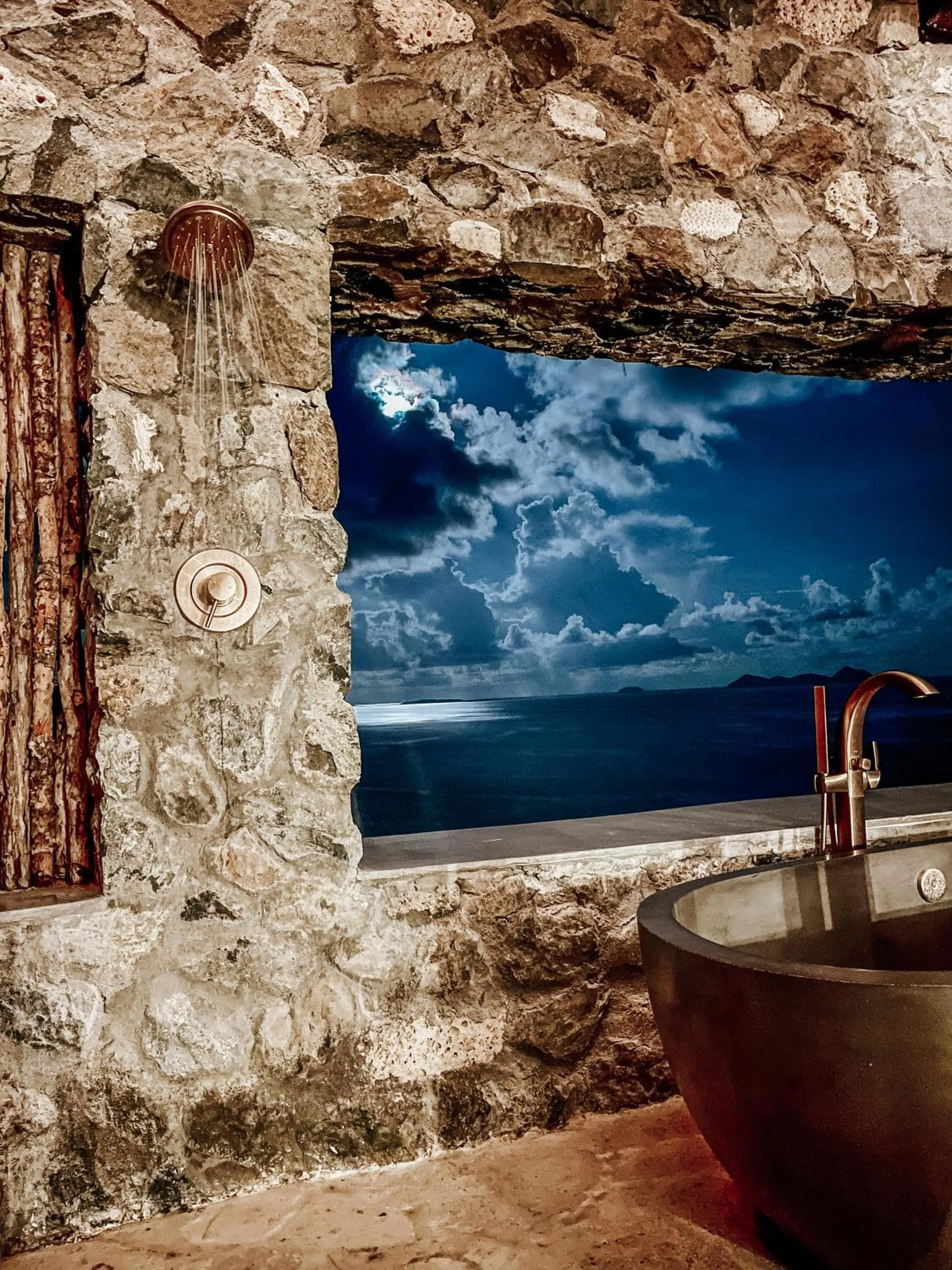 Bathroom in The Aerial, BVI