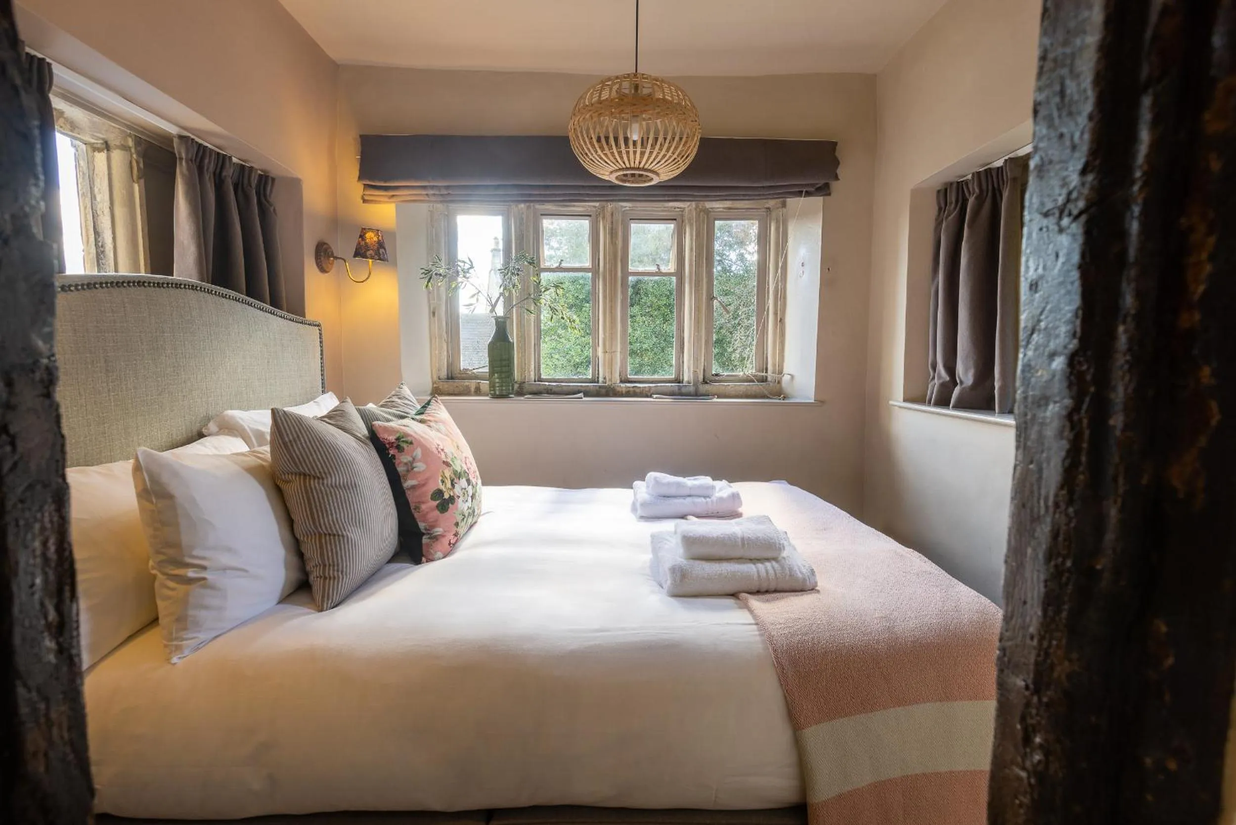 Bed in The Porch House