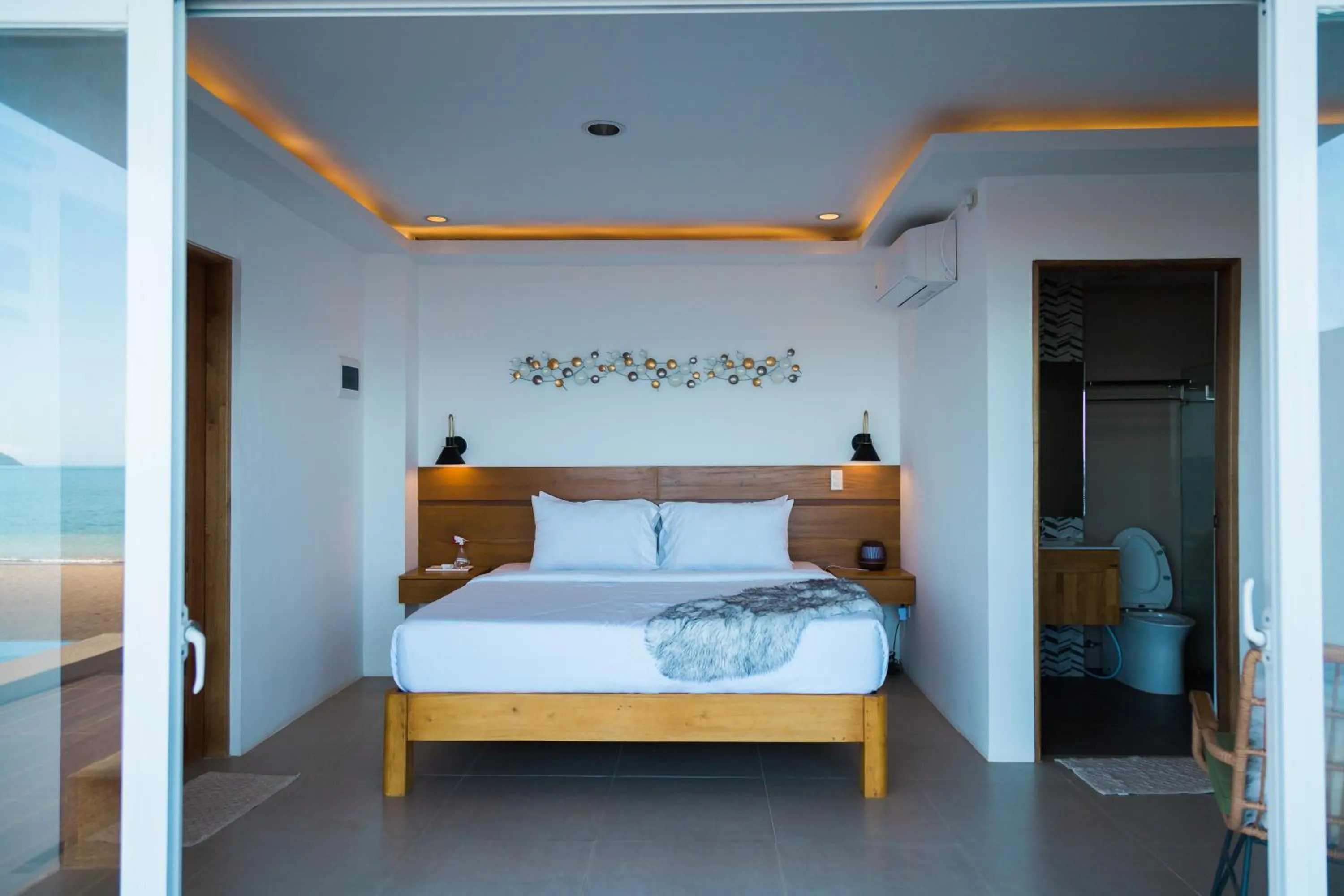 Bedroom in Blue Coast Beach Hotel