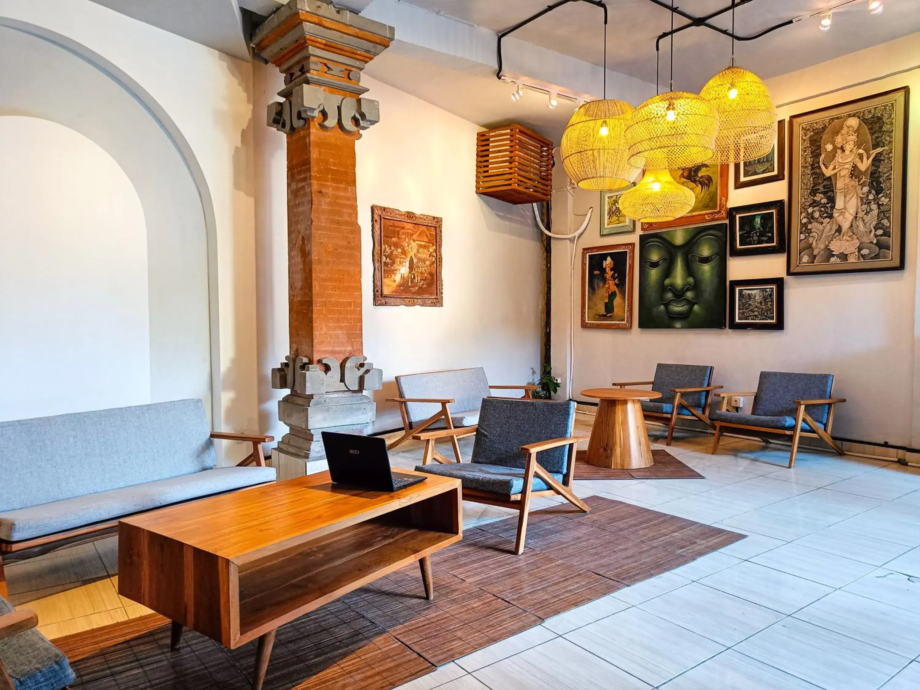 Twin Room with View in Nobody Inn Bali at Arya guest house Twin Room with View in Nobody Inn Bali at Arya guest house