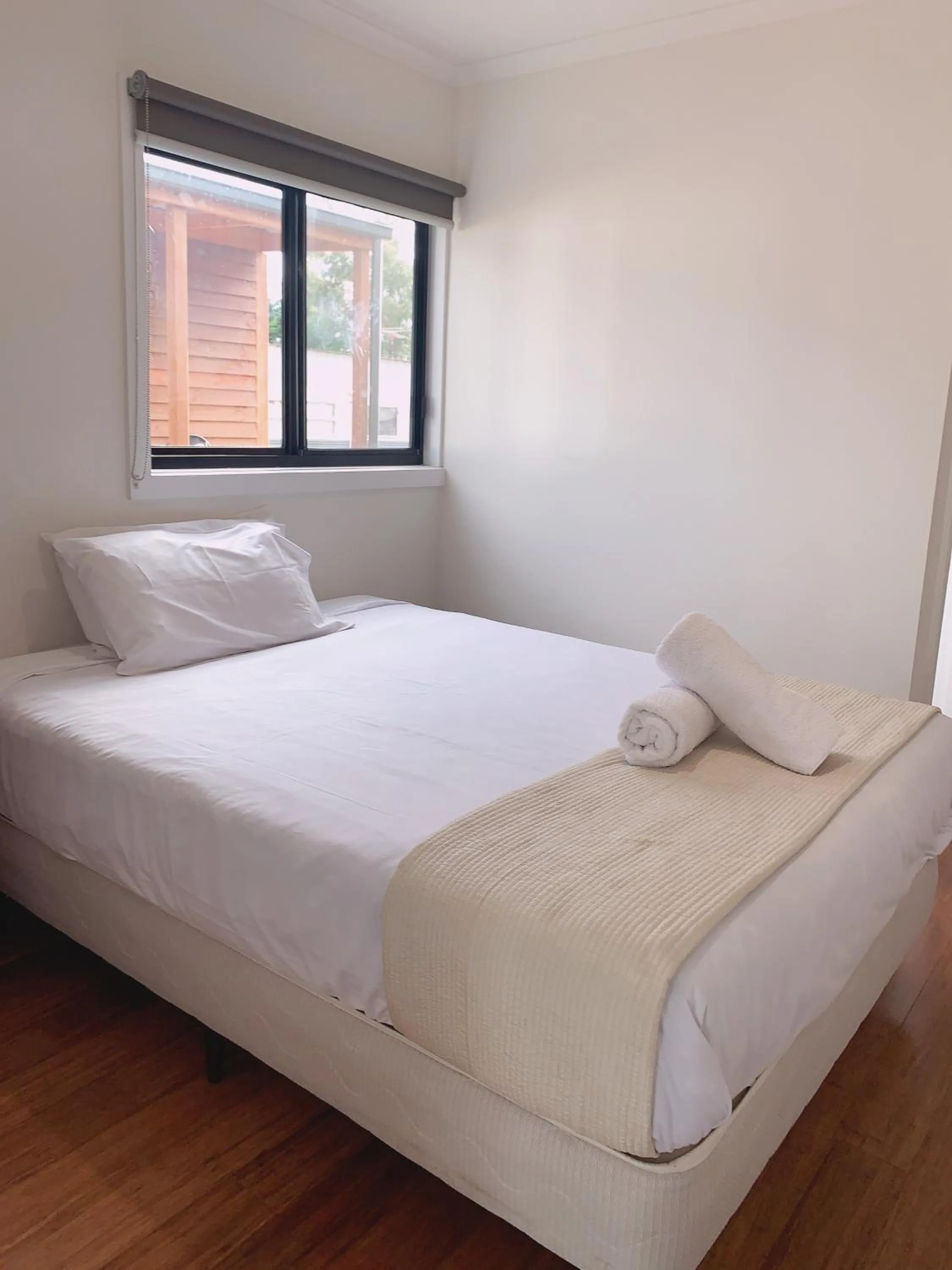 Bed in Colac Otway Caravan & Cabin Park