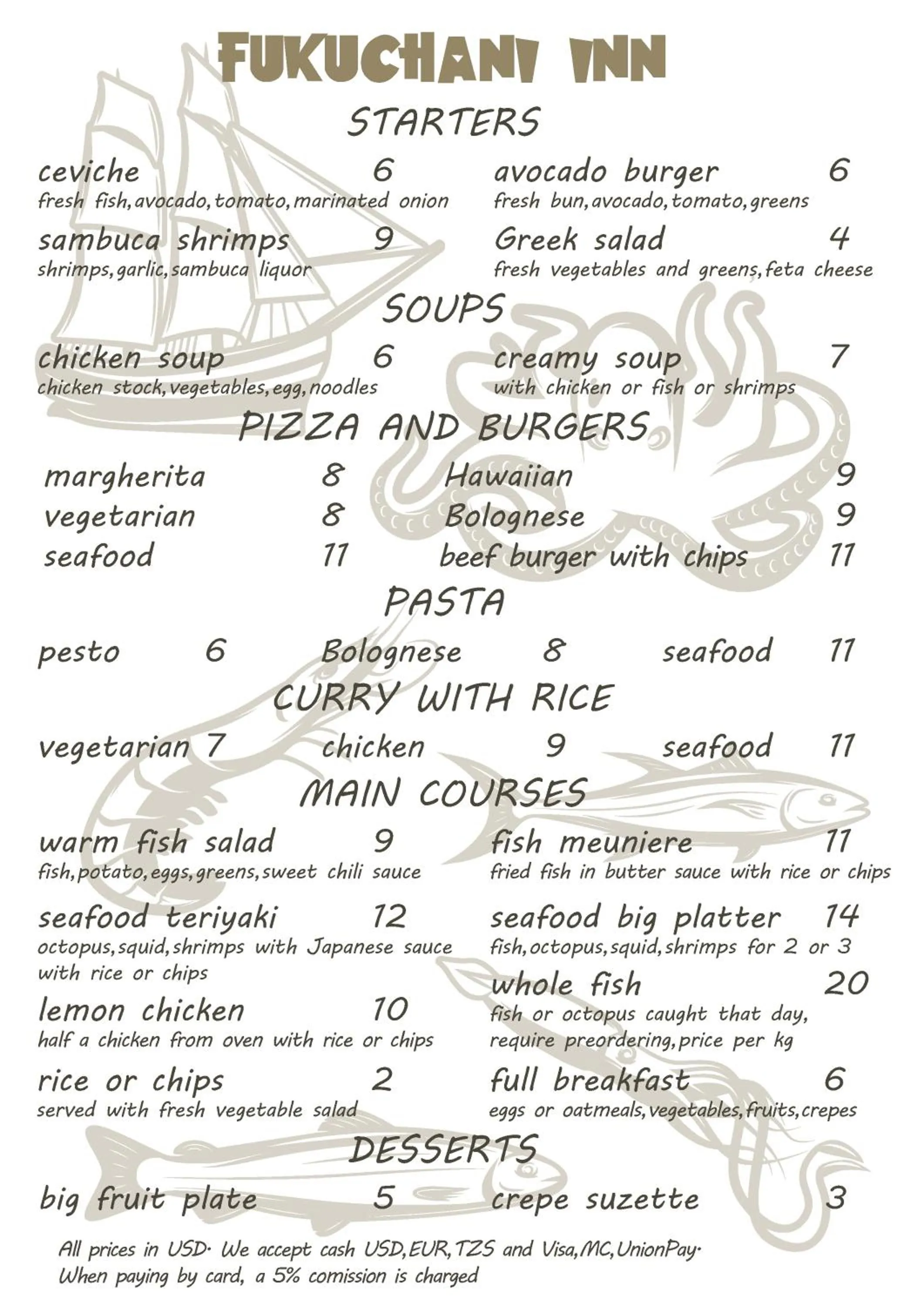 Restaurant/places to eat in Fukuchani Inn Hotel