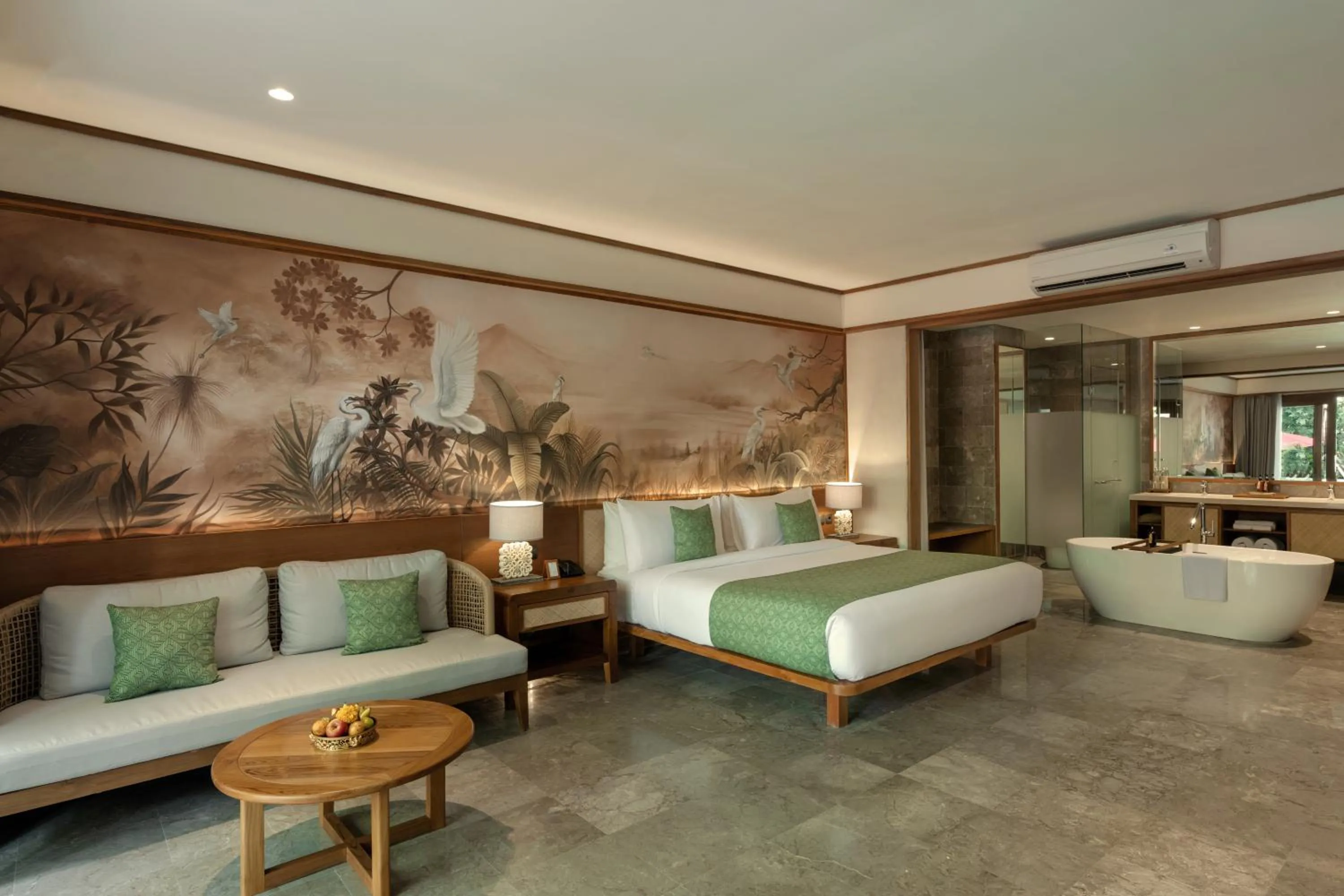 Seating area, Bed in AnandaDara Ubud Resort & Spa