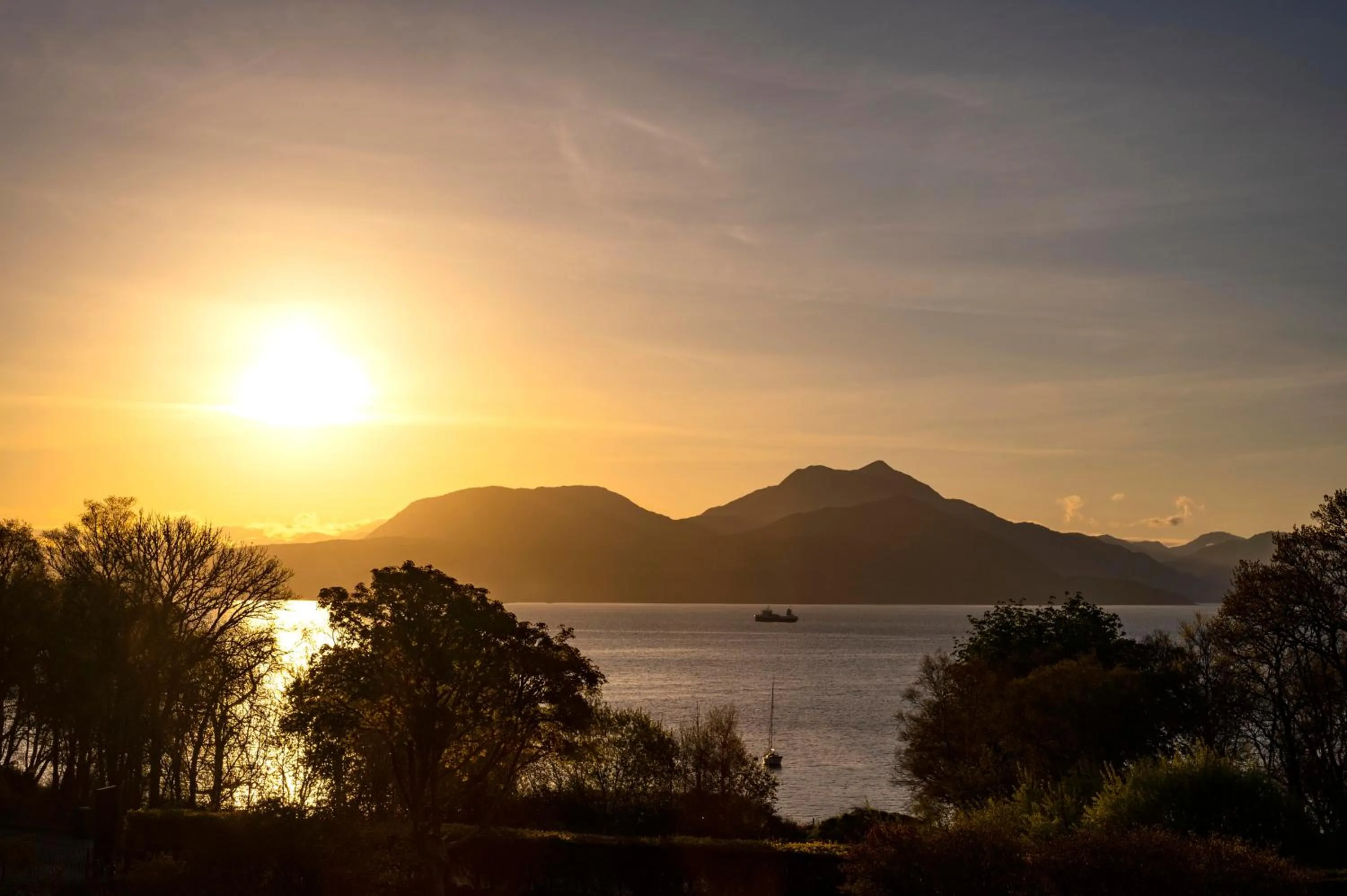 Mountain view in Duisdale House Hotel