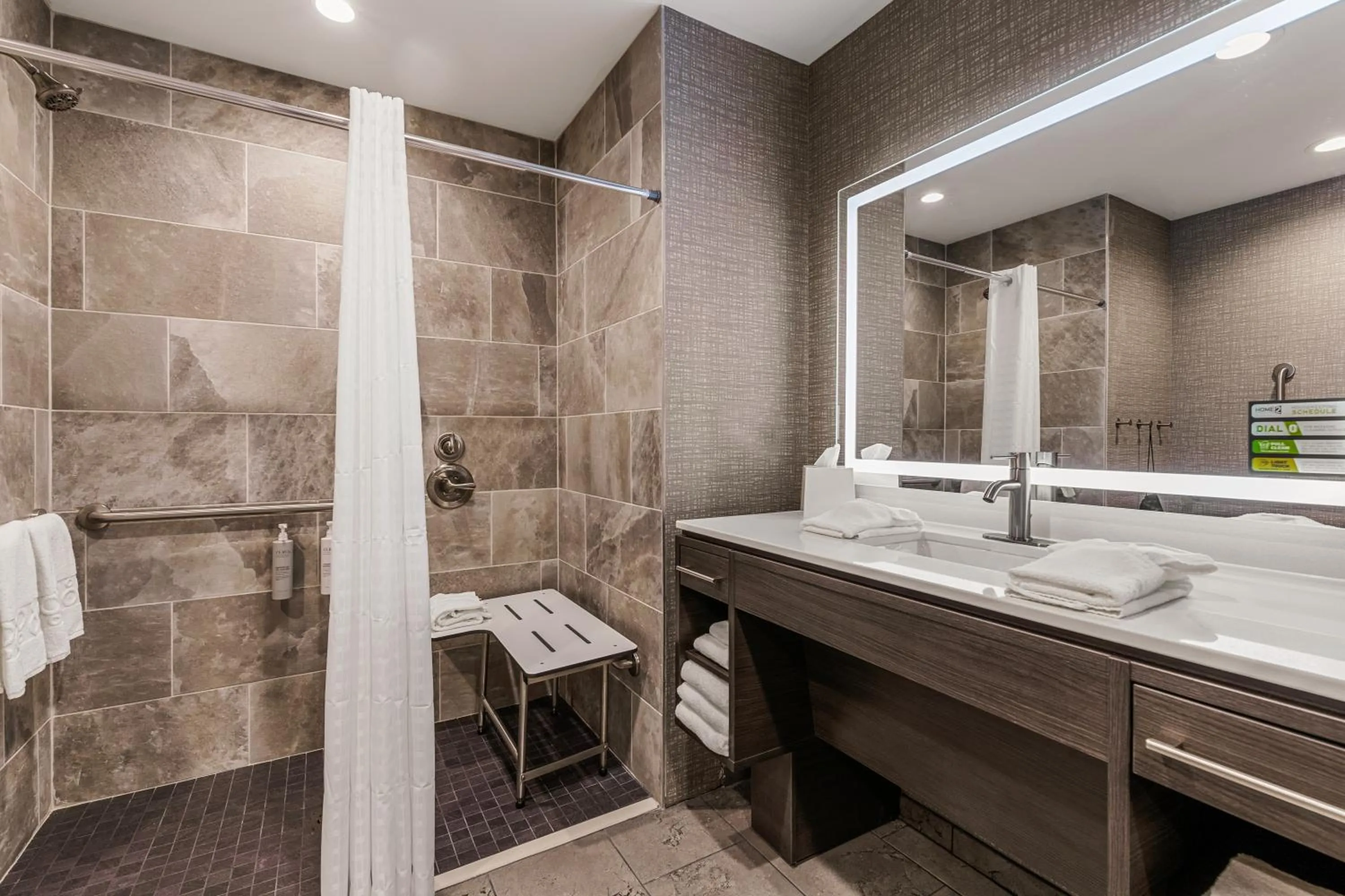 Shower in Home2 Suites By Hilton Cookeville