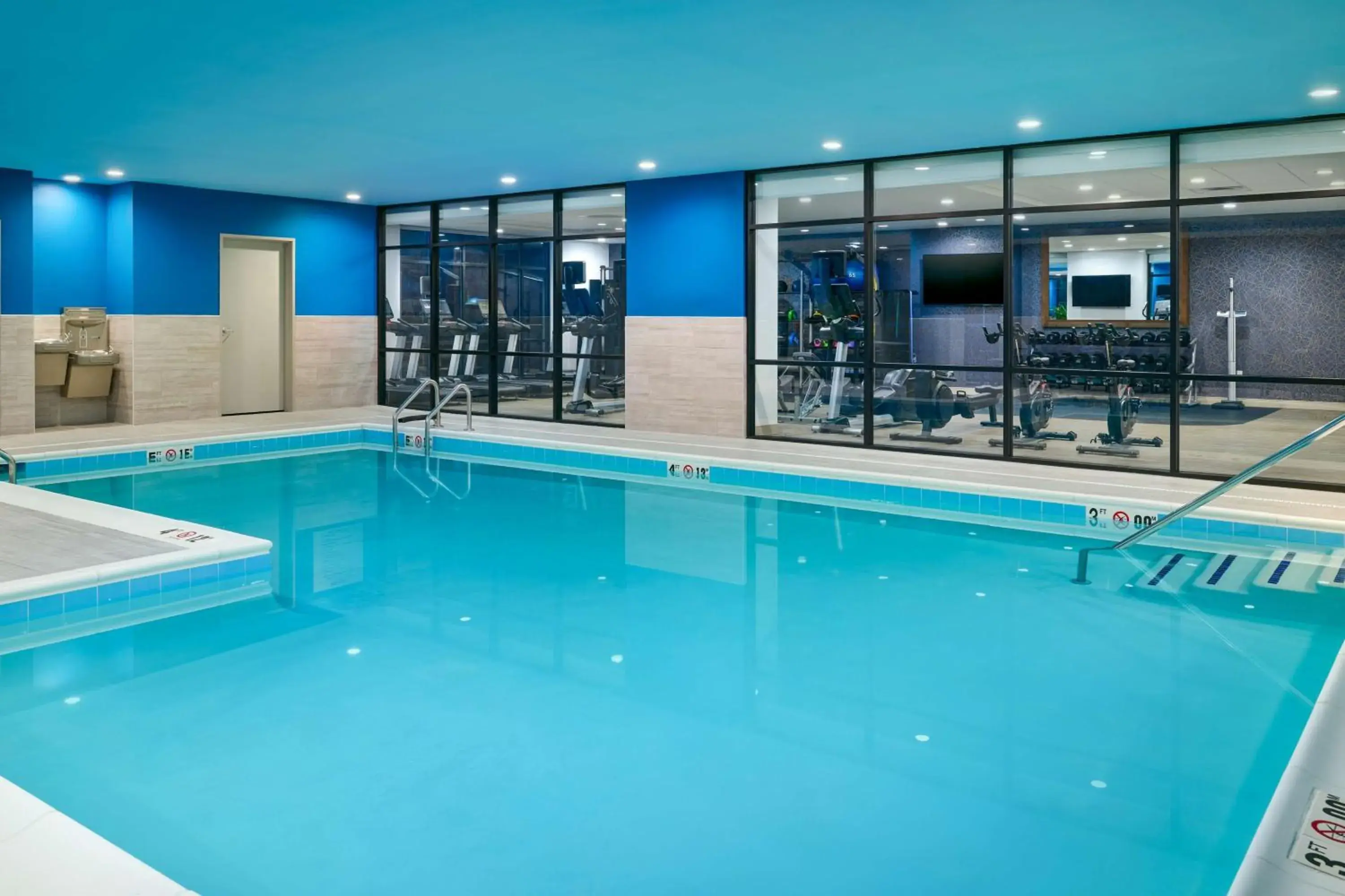 Pool view in Hampton Inn Towson Downtown Pool view in Hampton Inn Towson Downtown