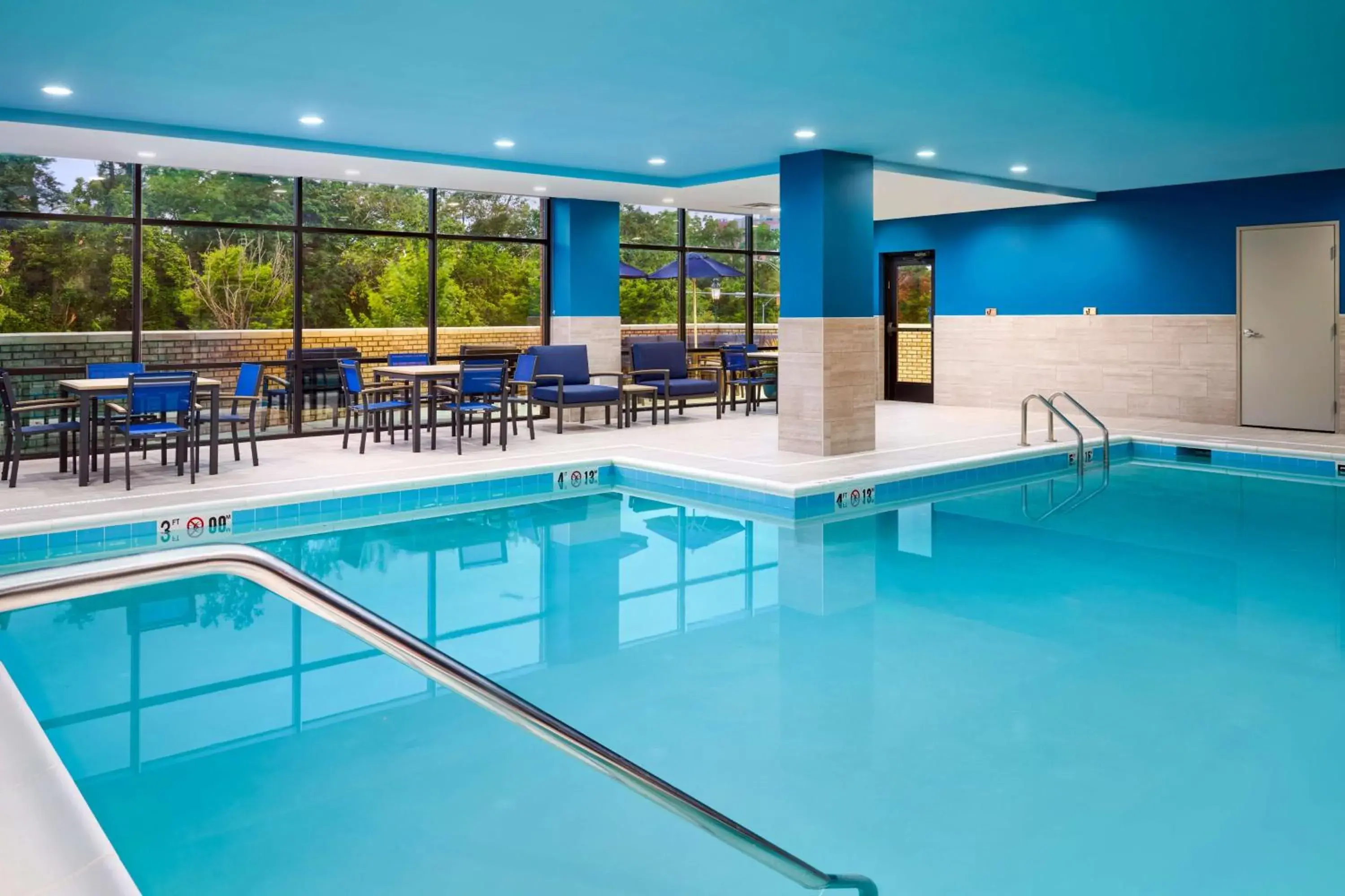 Pool view in Hampton Inn Towson Downtown Pool view in Hampton Inn Towson Downtown