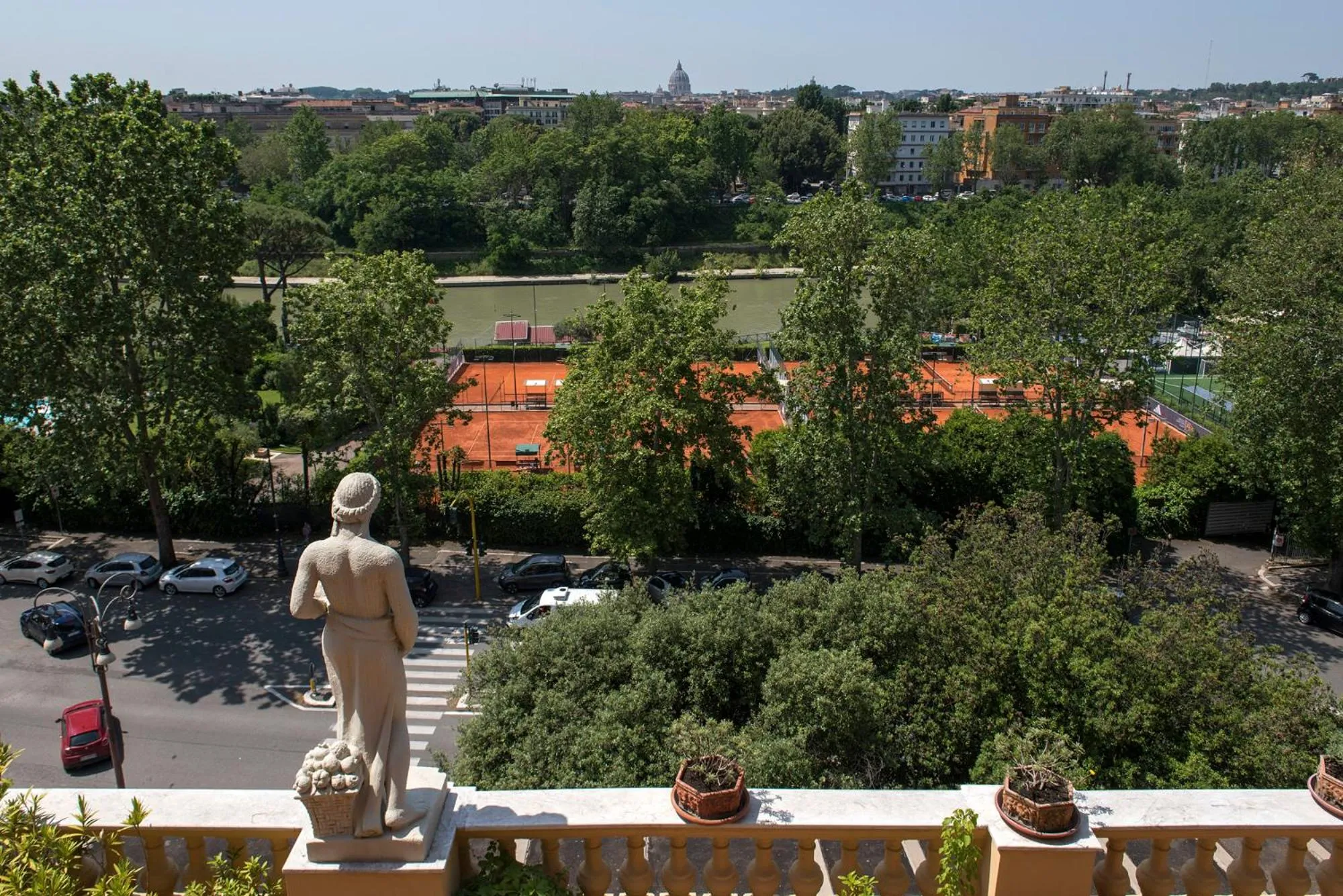 River view in ""Bright Top Floor Apartment Vatican & Tiber View, Steps from Olympic Stadium"