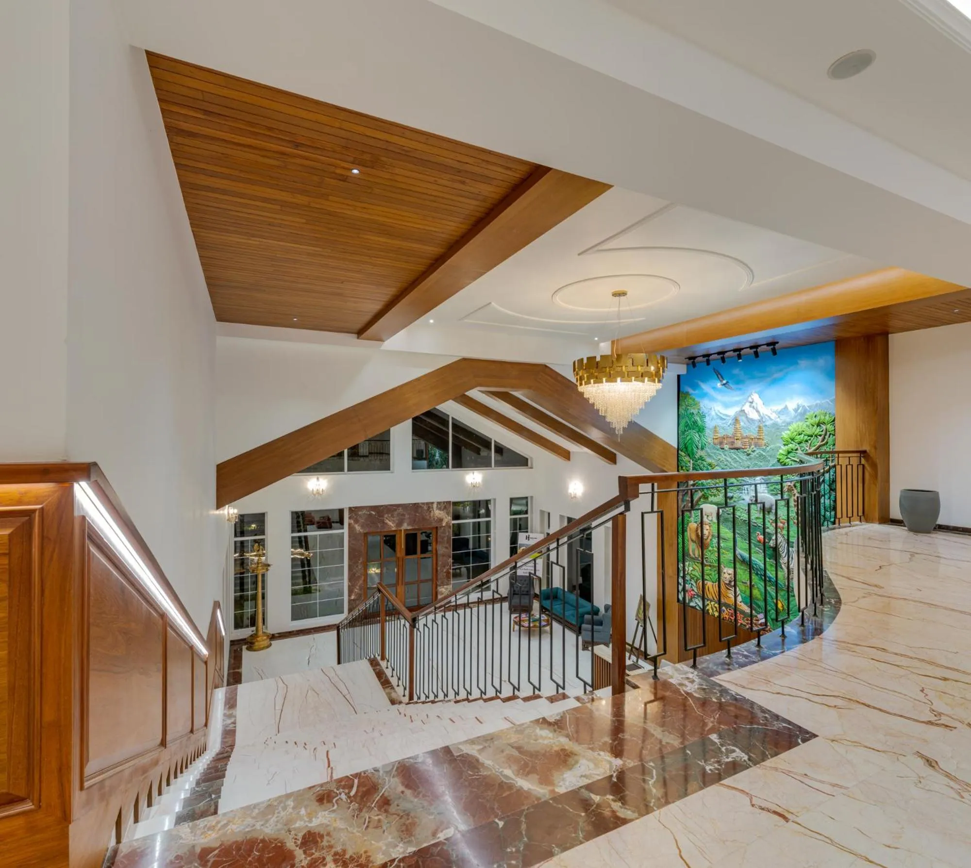 Lobby or reception in Highland Club with Swimming Pool-GYM