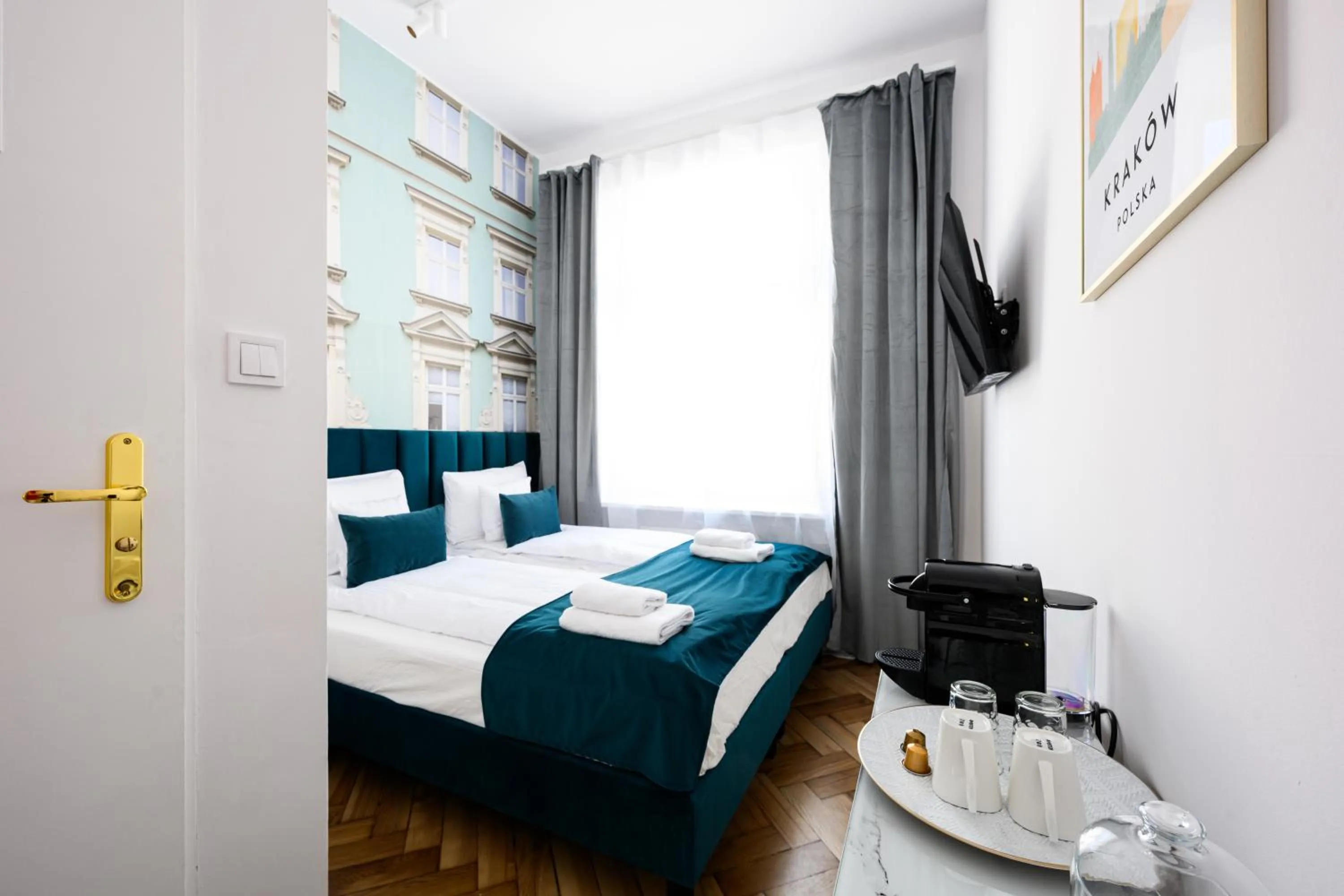 Bed in Wiślna Main Square Apartments