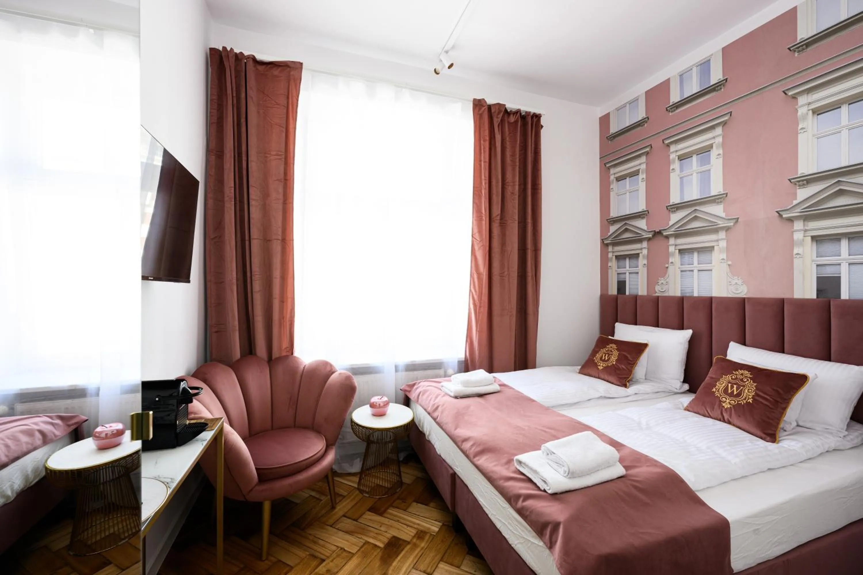 Bed in Wiślna Main Square Apartments
