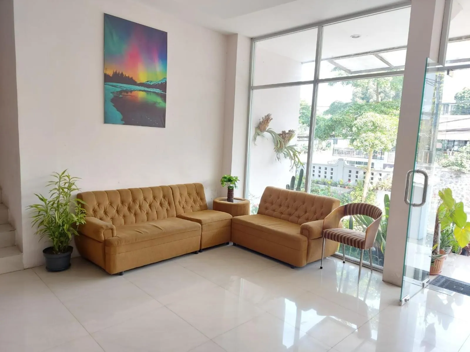 Seating area in The Aurora by Makati