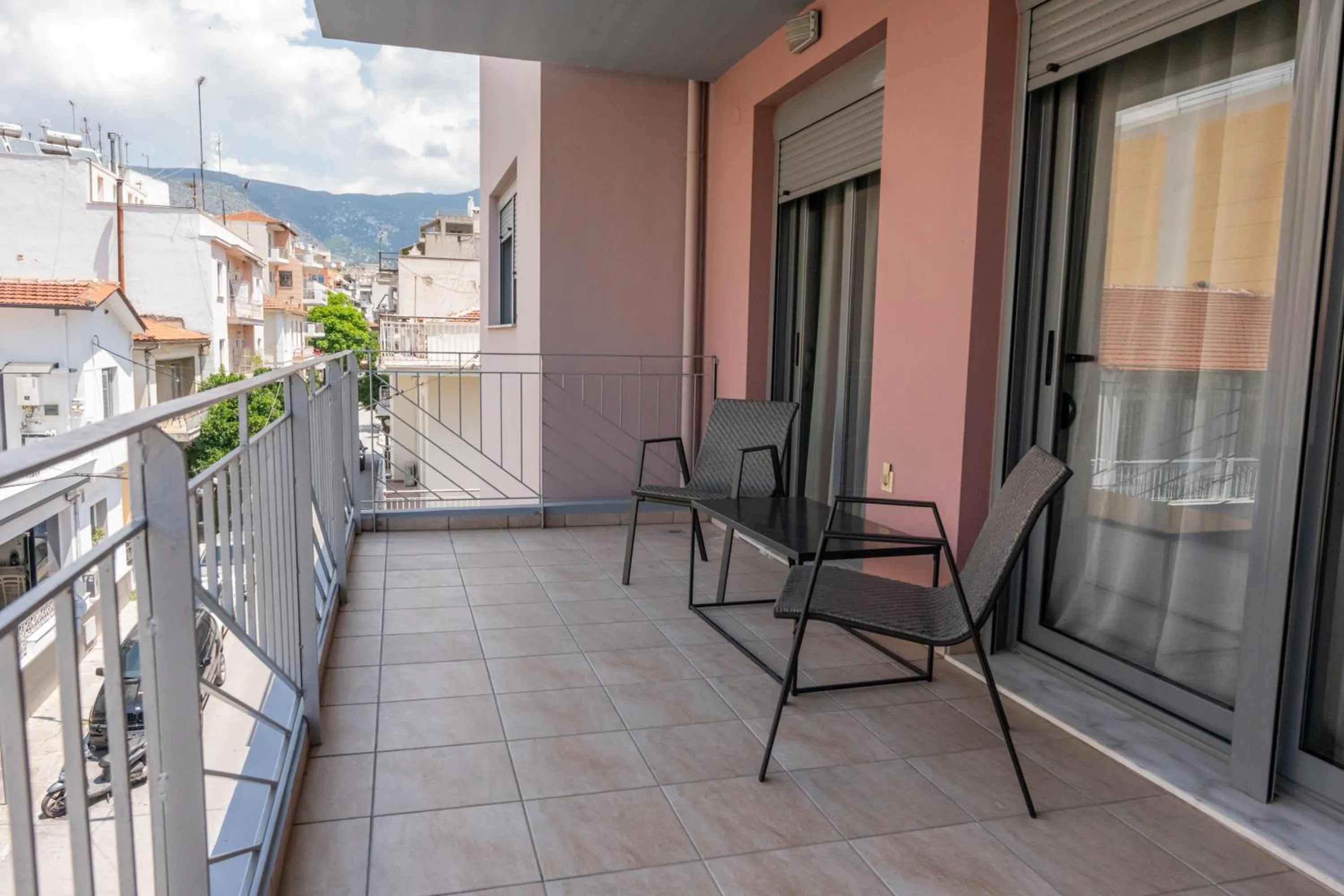 Balcony/Terrace in #S20 Chic 1 BR apartment in the centre of Volos