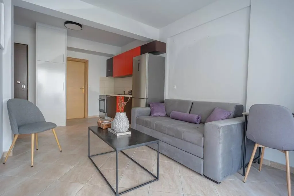 Living room in #S20 Chic 1 BR apartment in the centre of Volos