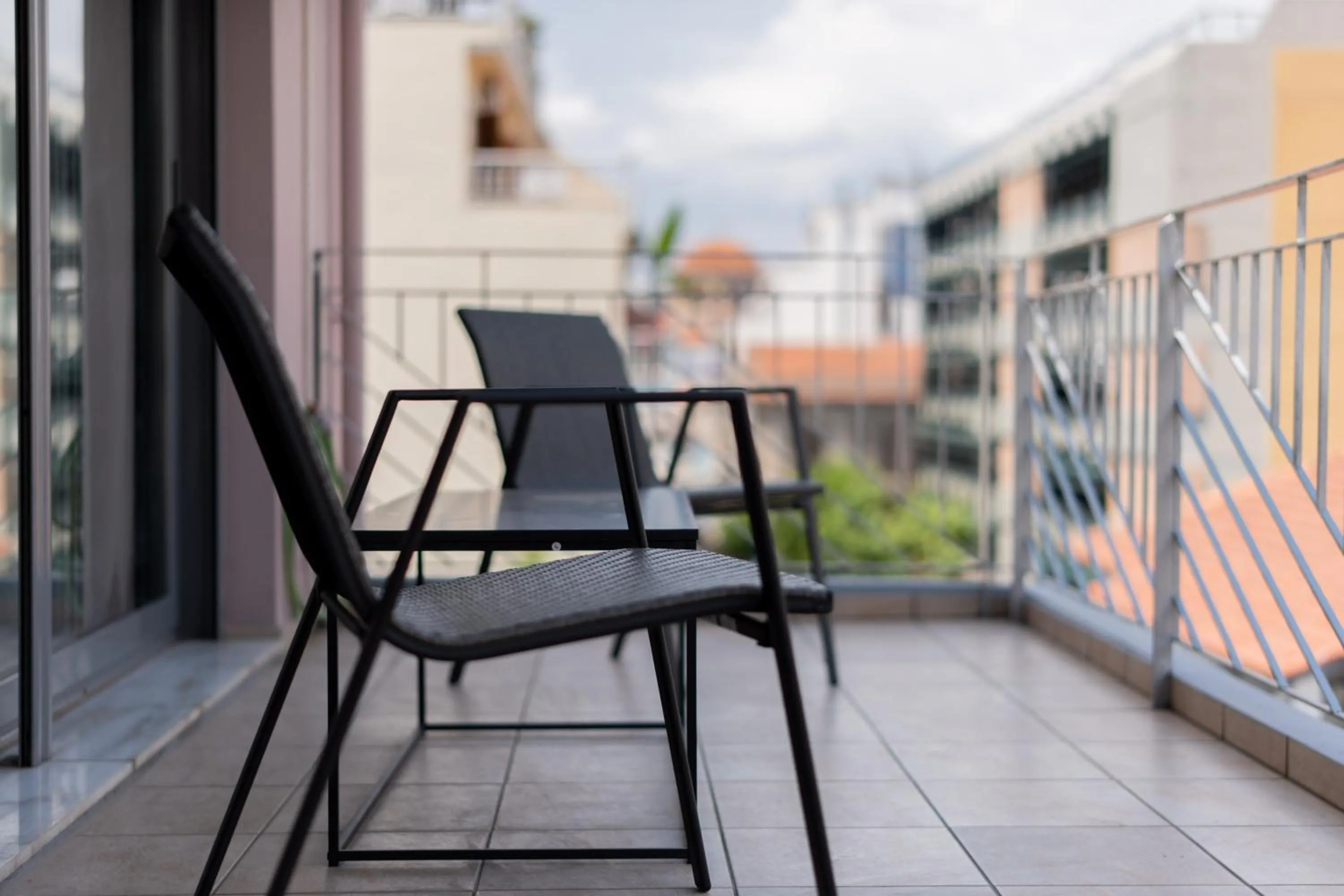 Balcony/Terrace in #S20 Chic 1 BR apartment in the centre of Volos
