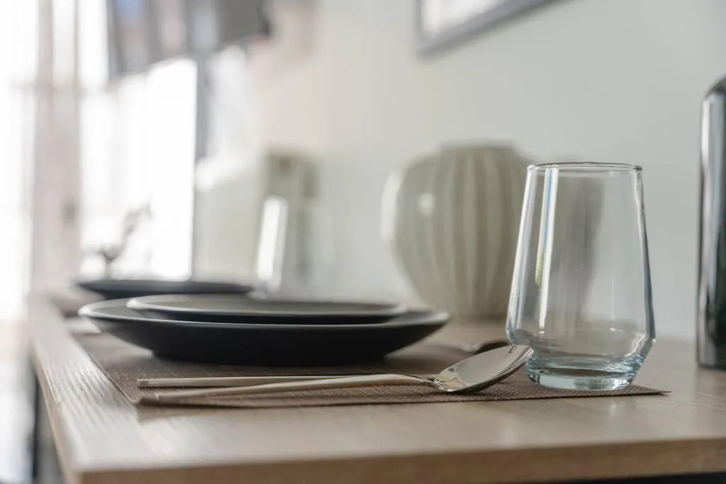 Dining area in #S20 Chic 1 BR apartment in the centre of Volos