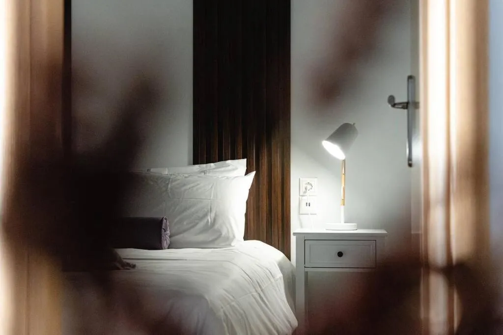 Photo of the whole room, Bed in #S20 Chic 1 BR apartment in the centre of Volos