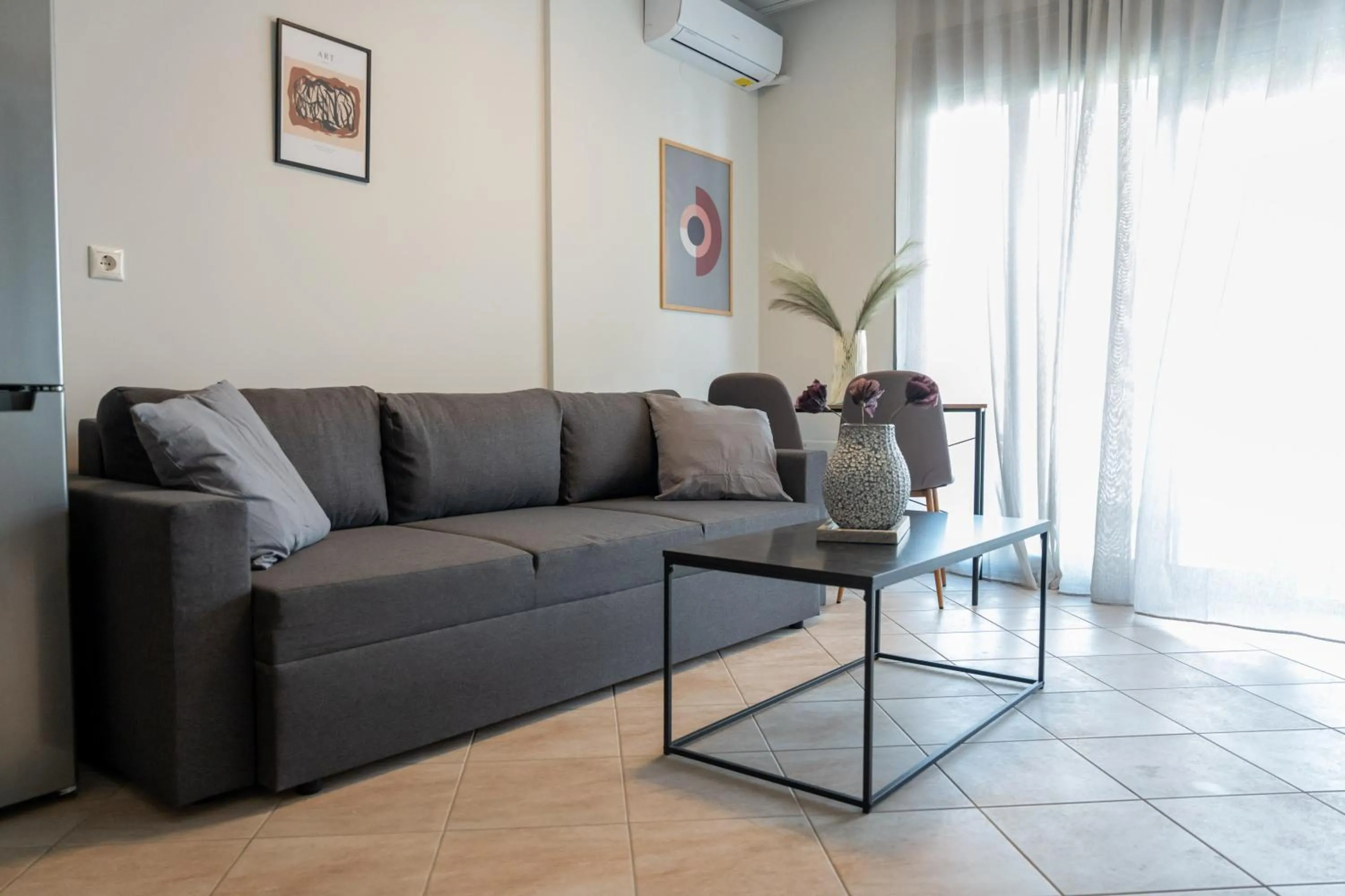 Living room in #S20 Chic 1 BR apartment in the centre of Volos