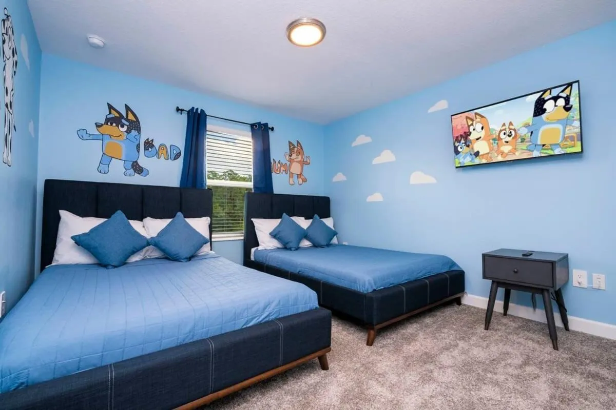 Bed in Marvelous 4Bd with Pool at Storey Lake Resort 2601