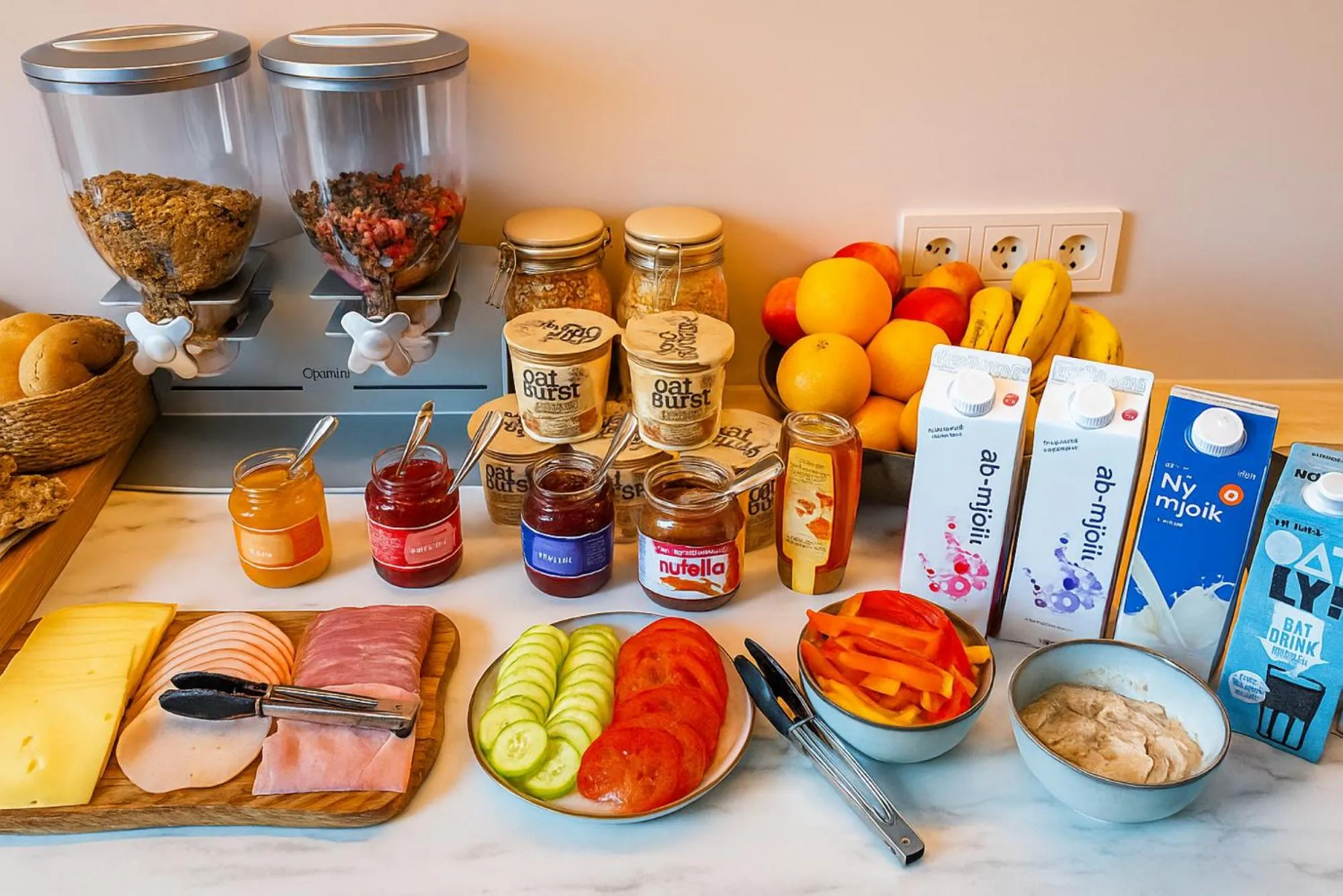 Buffet breakfast in The Ísafjörður Inn by Ourhotels