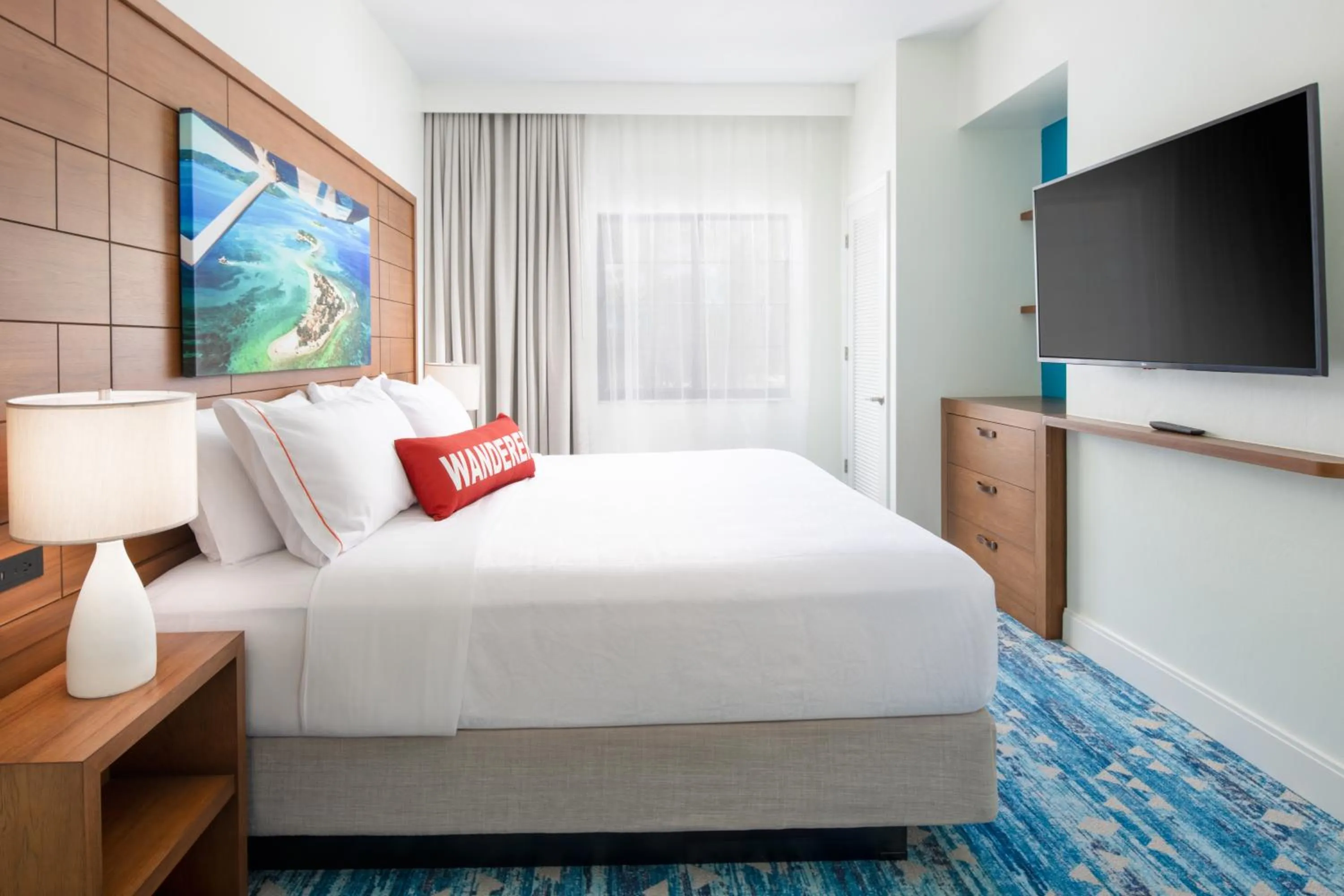 Bedroom, Bed in Compass by Margaritaville Hotel Naples