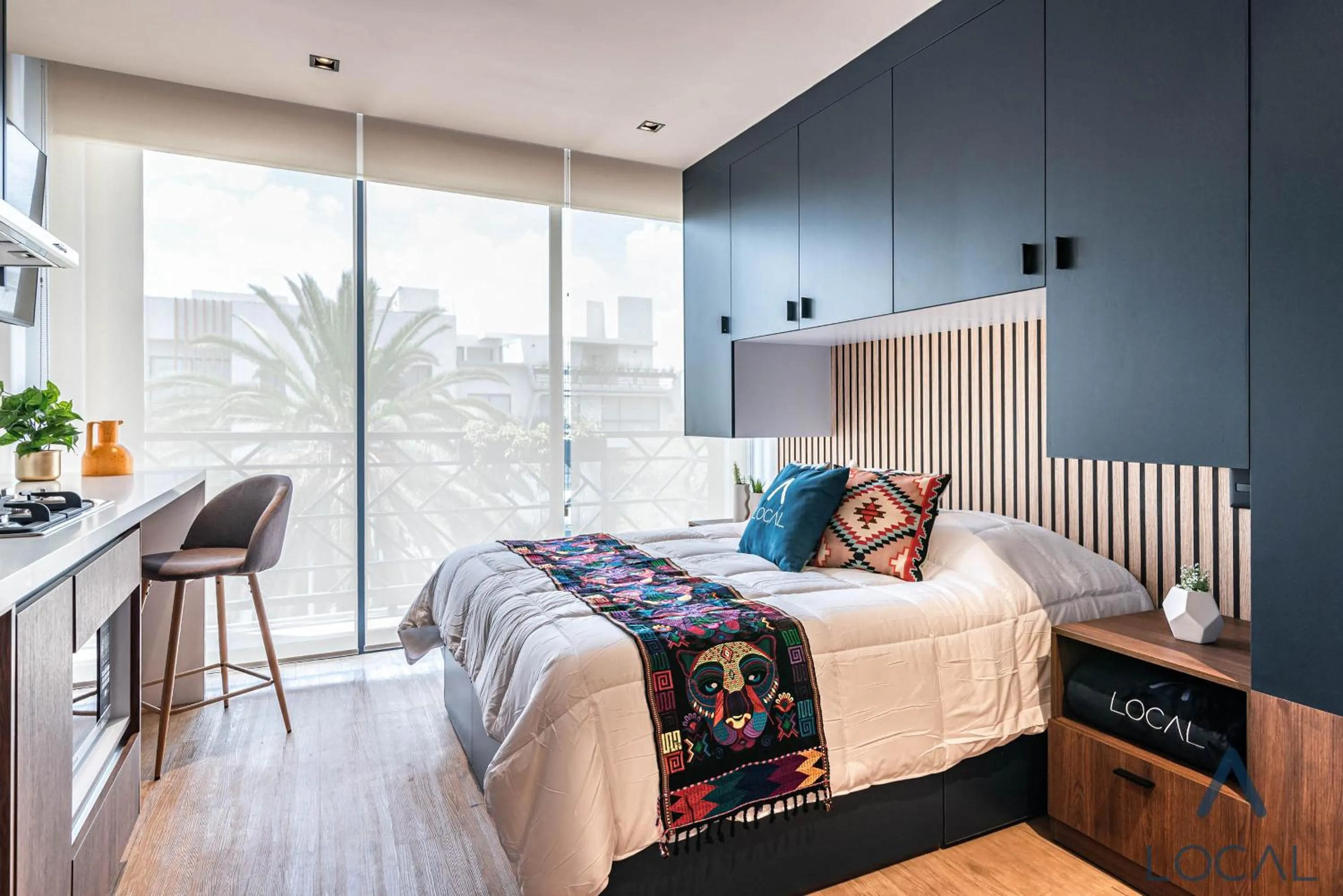 Photo of the whole room, Bed in Be Local