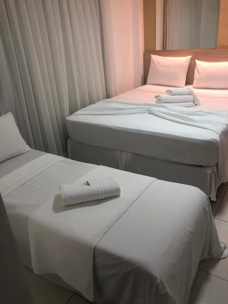 towels, Bed in Hotel Pousada Kairos Manaira