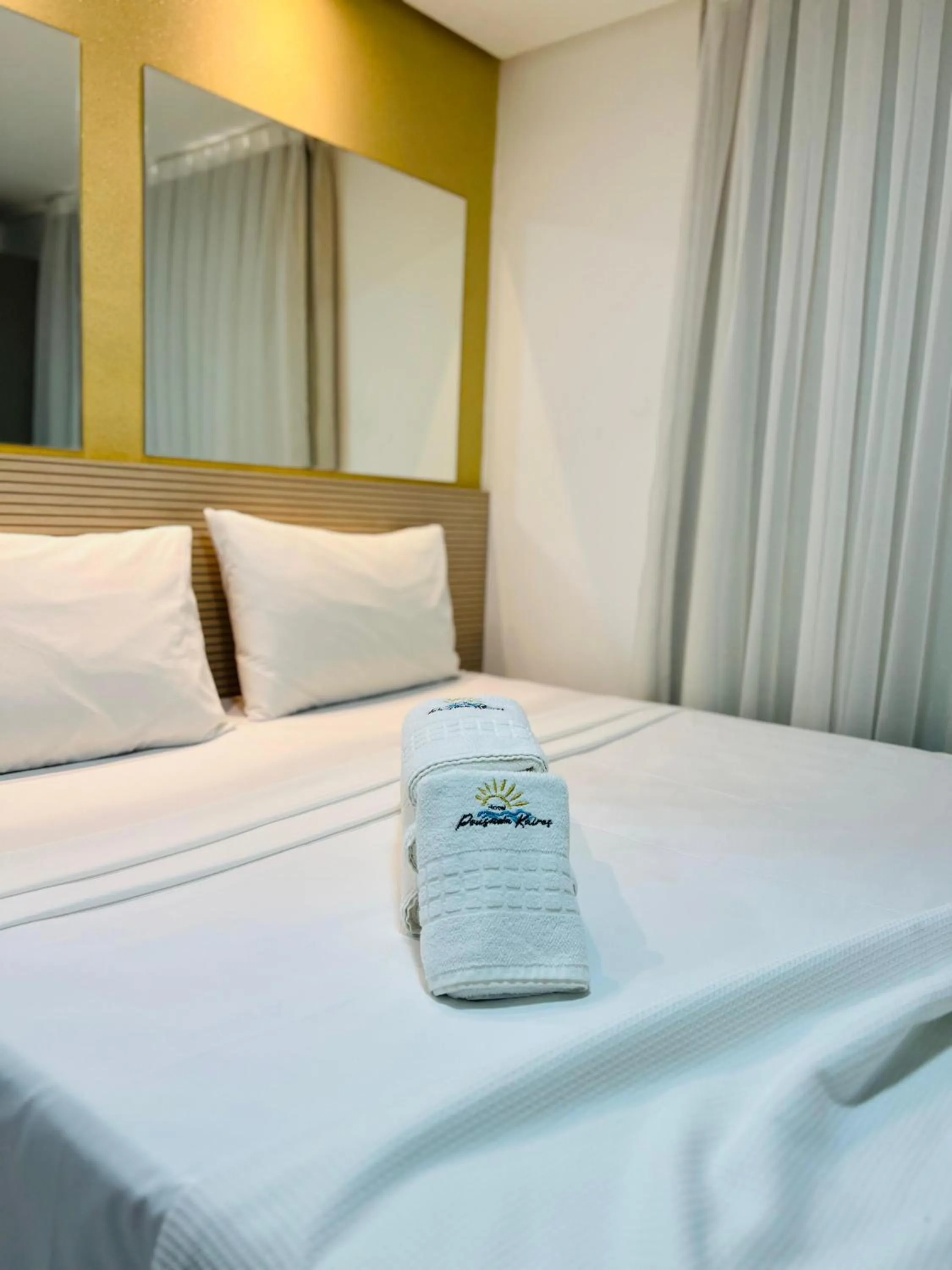 Bed in Hotel Pousada Kairos Manaira