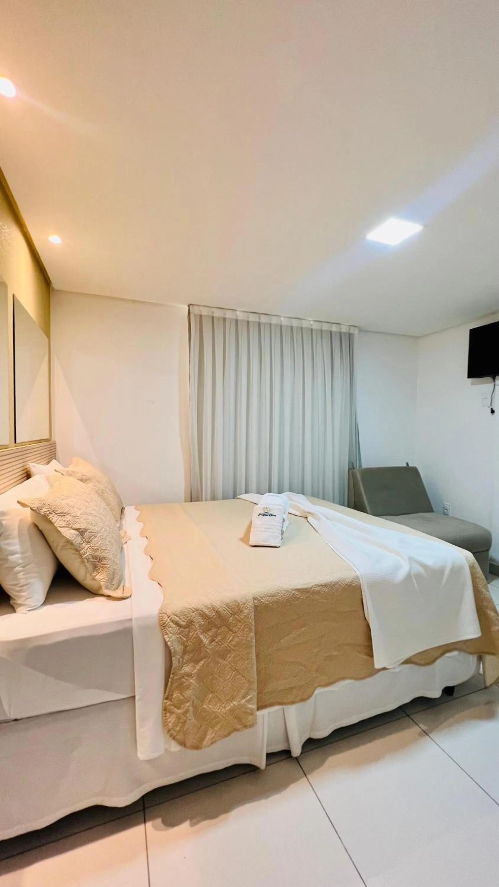 Bed in Hotel Pousada Kairos Manaira