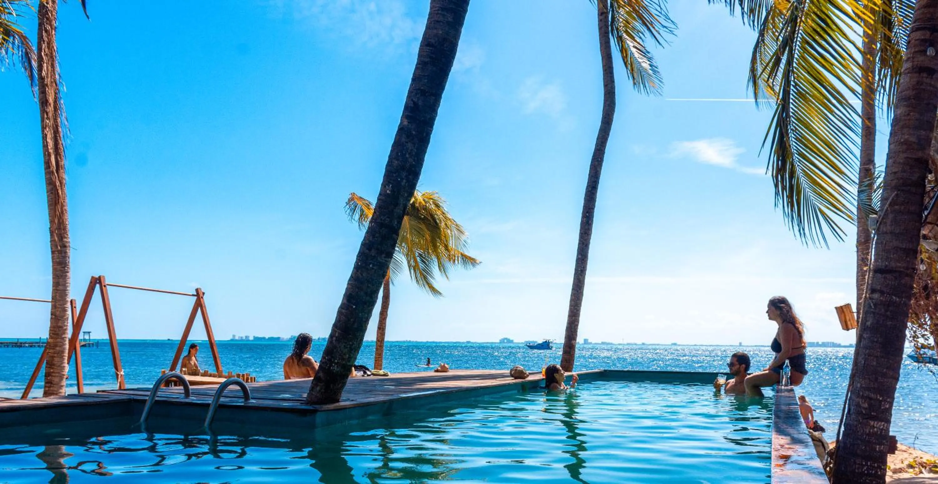 Pool view in Enigmatic Beach Hotel