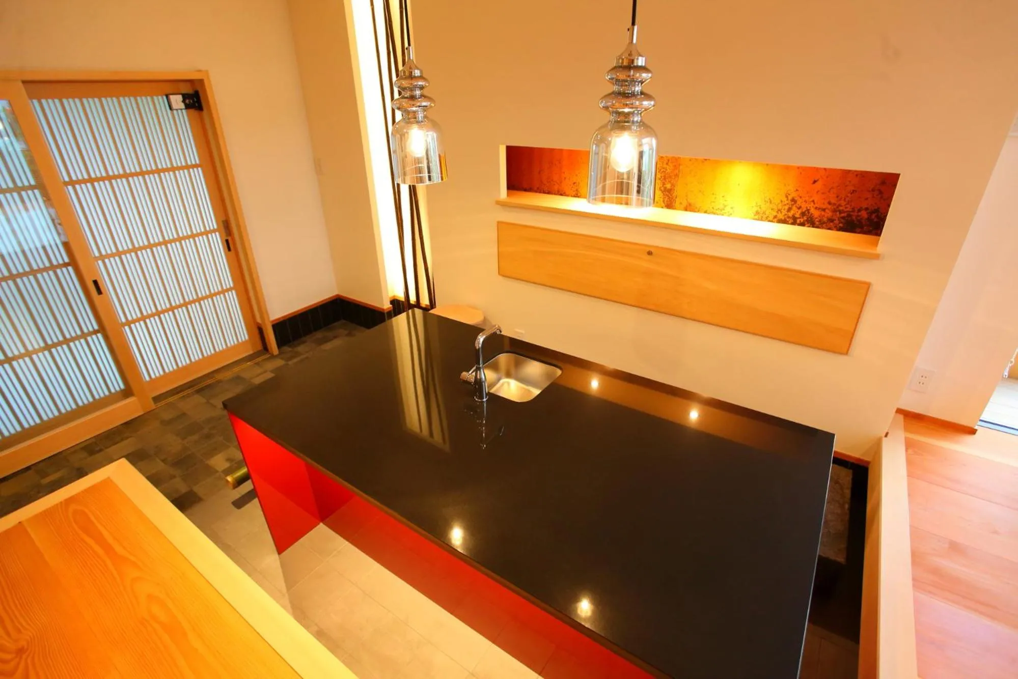 kitchen in Sanjoubou Sansou villa