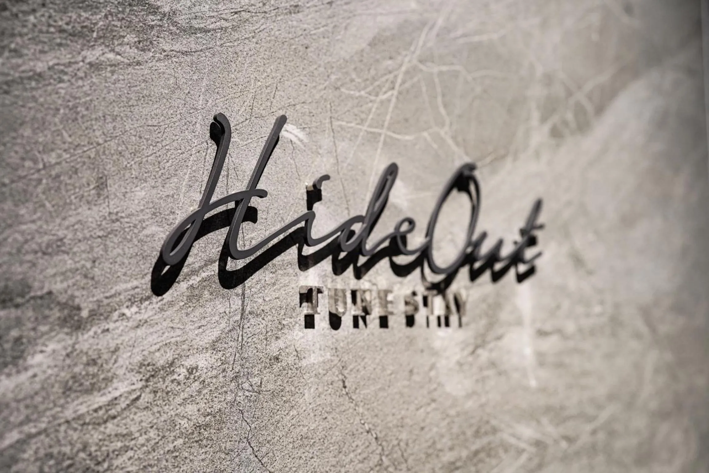 Property logo or sign in HIDEOUT